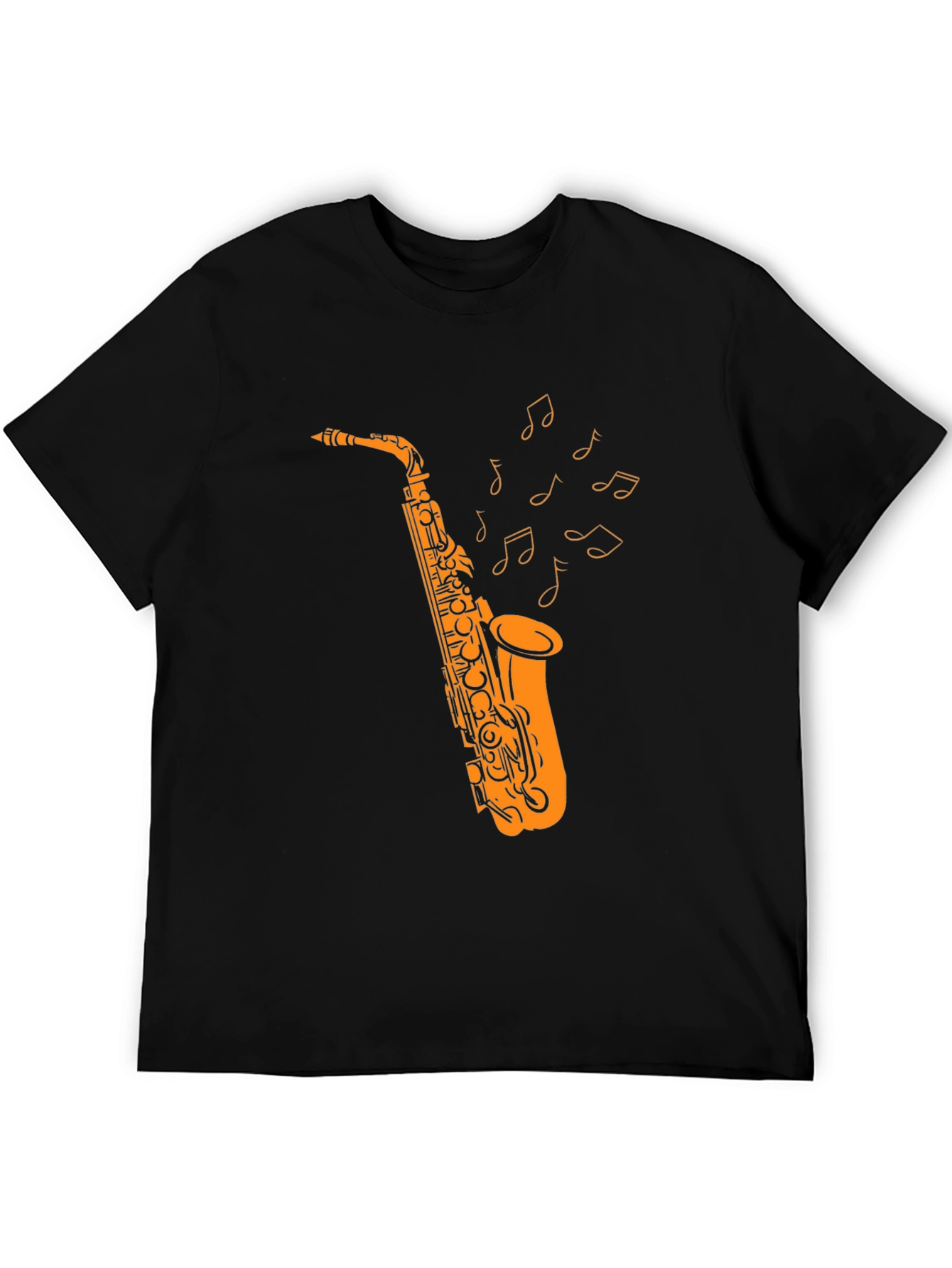 Saxophone Music T-Shirt - Black Graphic Tee