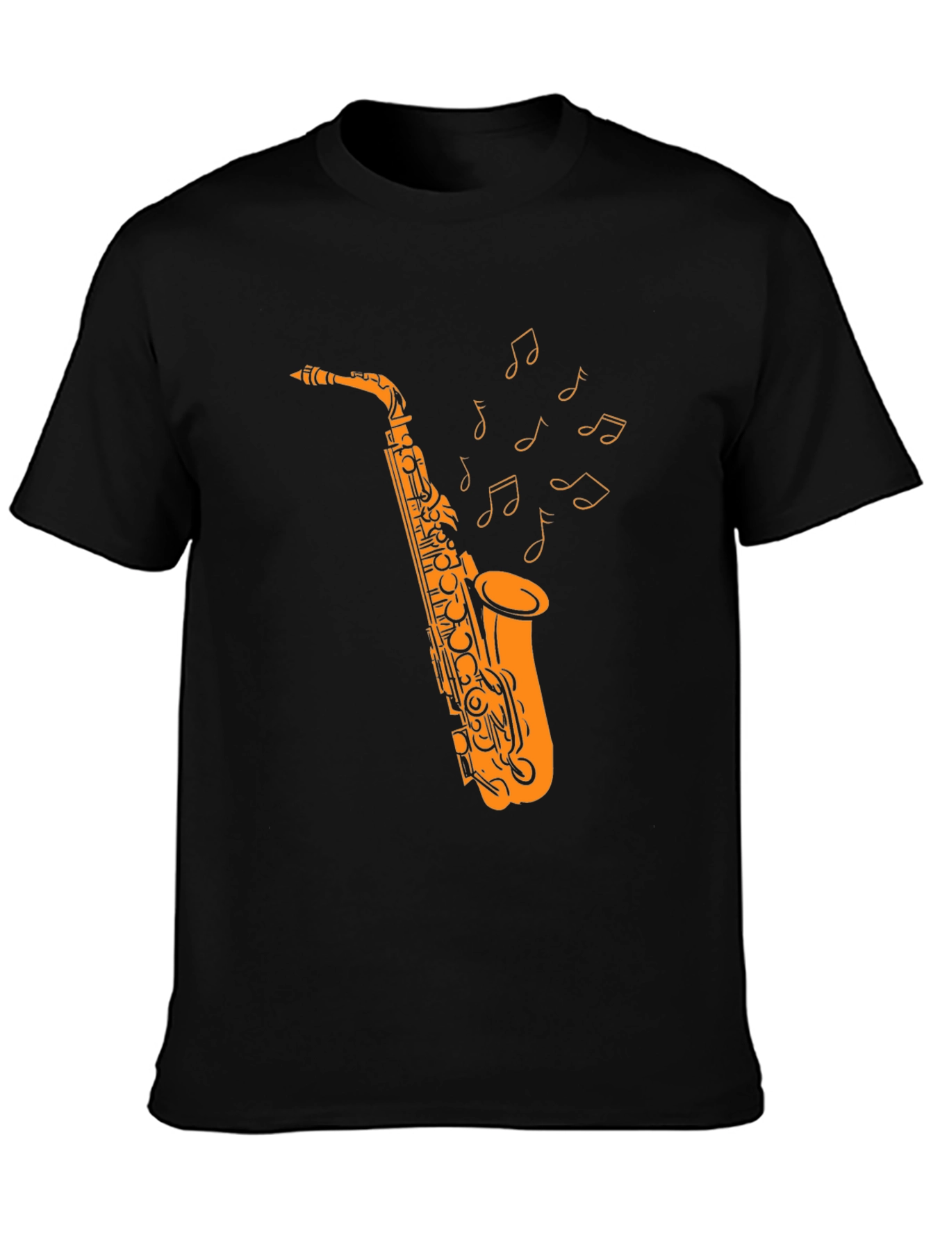 Saxophone Music T-Shirt - Black Graphic Tee