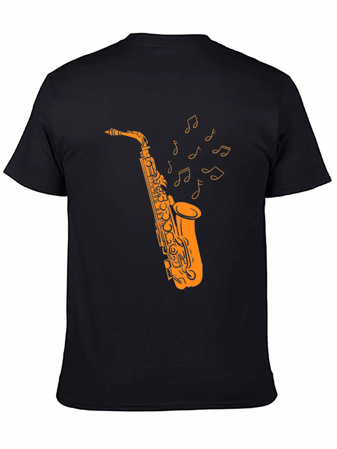 Saxophone Music T-Shirt - Black Graphic Tee