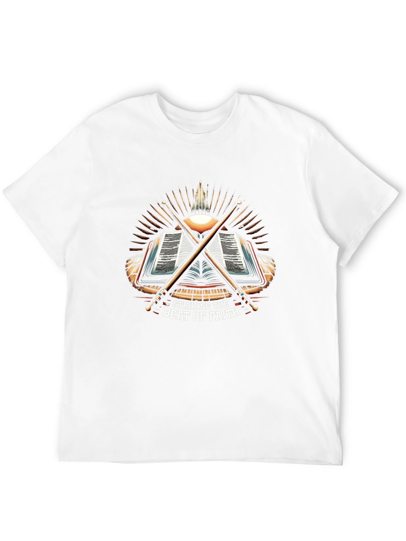 Striking the Beat of Faith Drummer T-Shirt