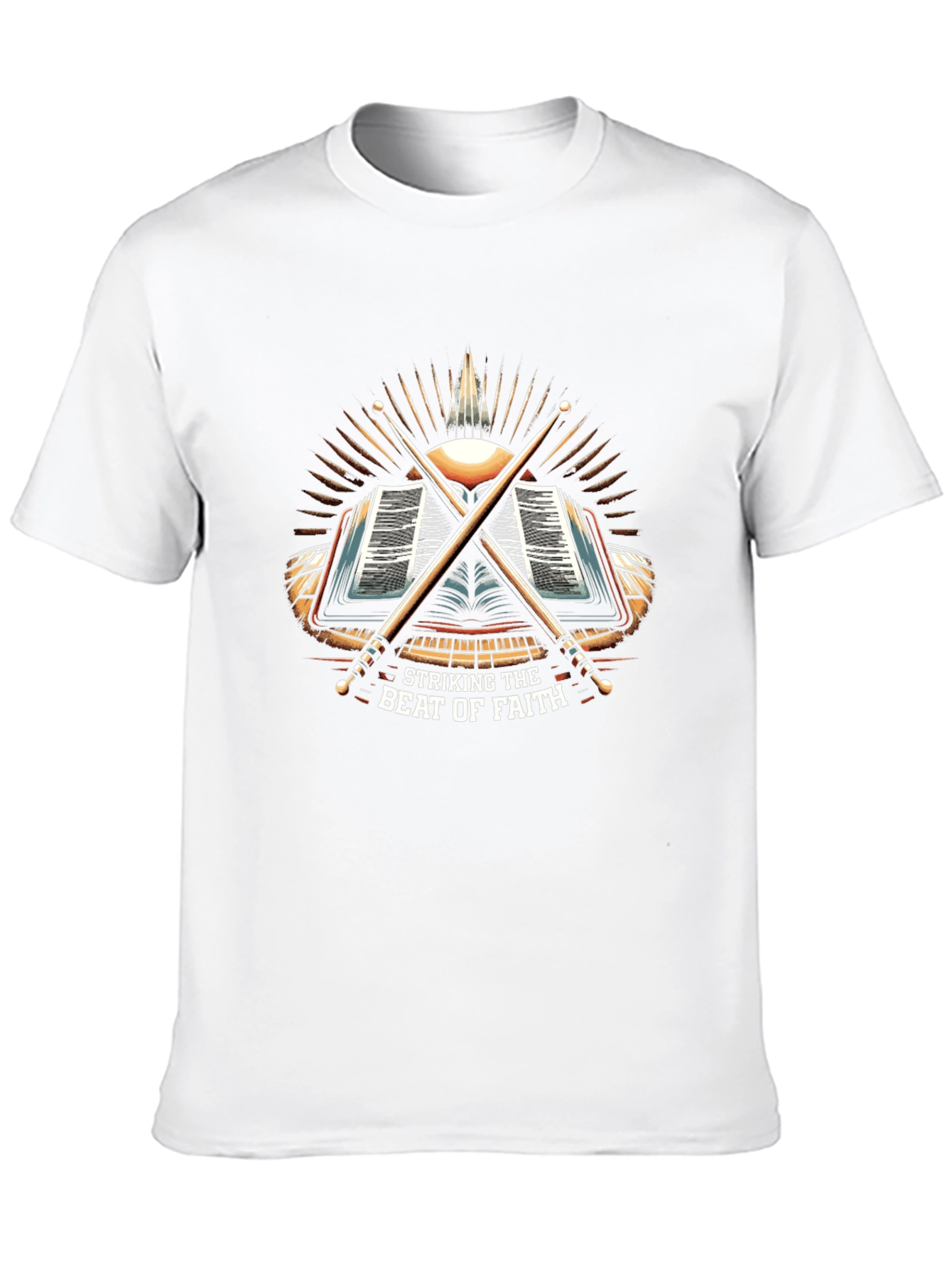 Striking the Beat of Faith Drummer T-Shirt