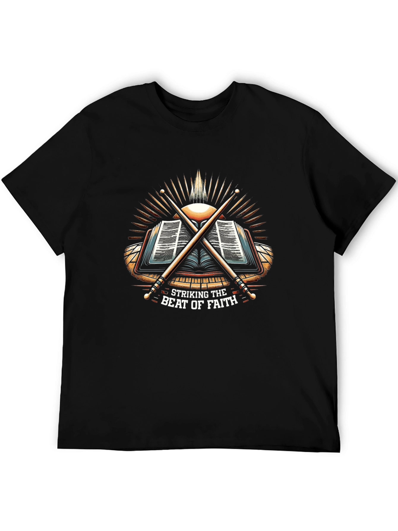 Striking the Beat of Faith Drummer T-Shirt