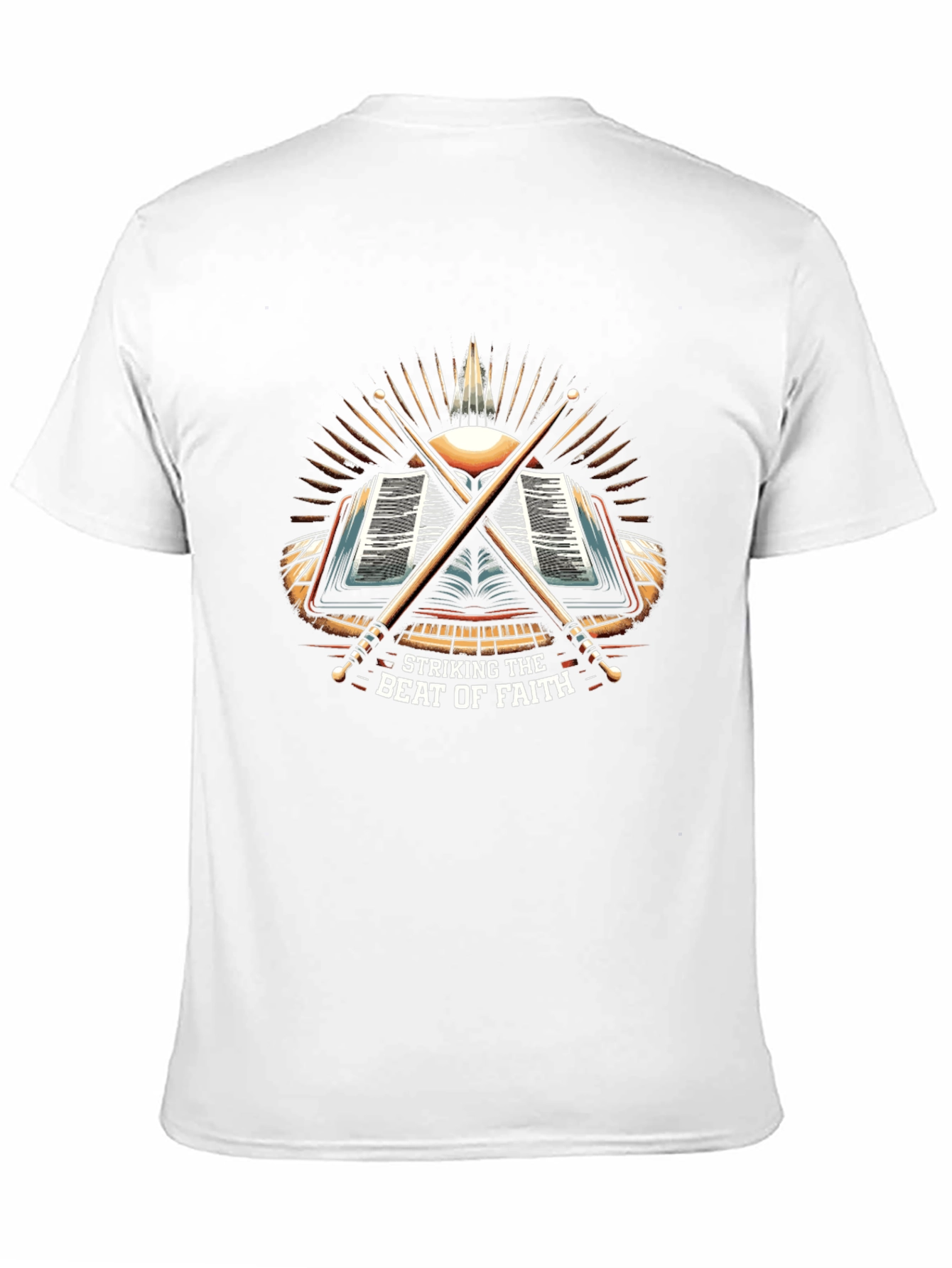Striking the Beat of Faith Drummer T-Shirt