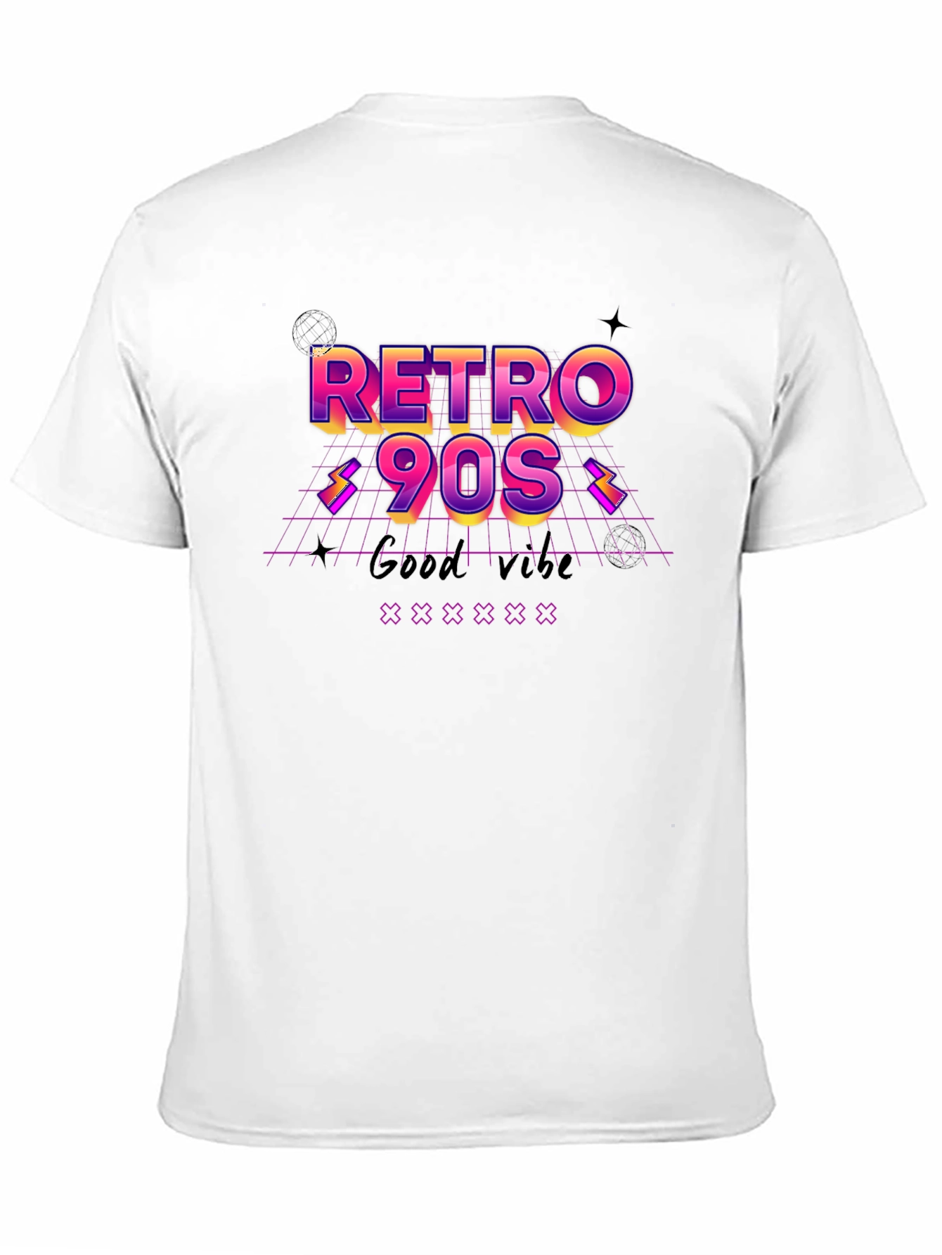 Retro 90s Graphic Tee - Good Vibes T-Shirt