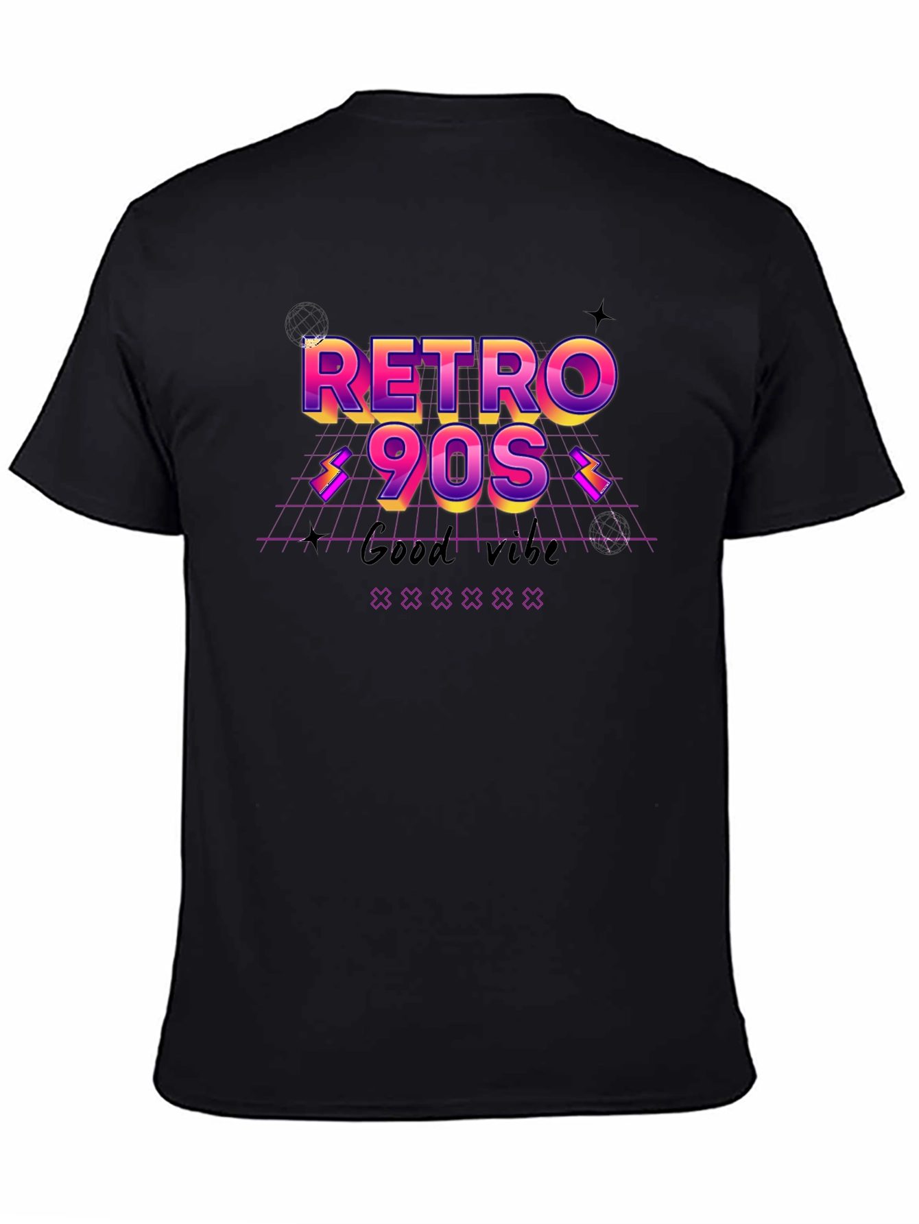 Retro 90s Graphic Tee - Good Vibes T-Shirt
