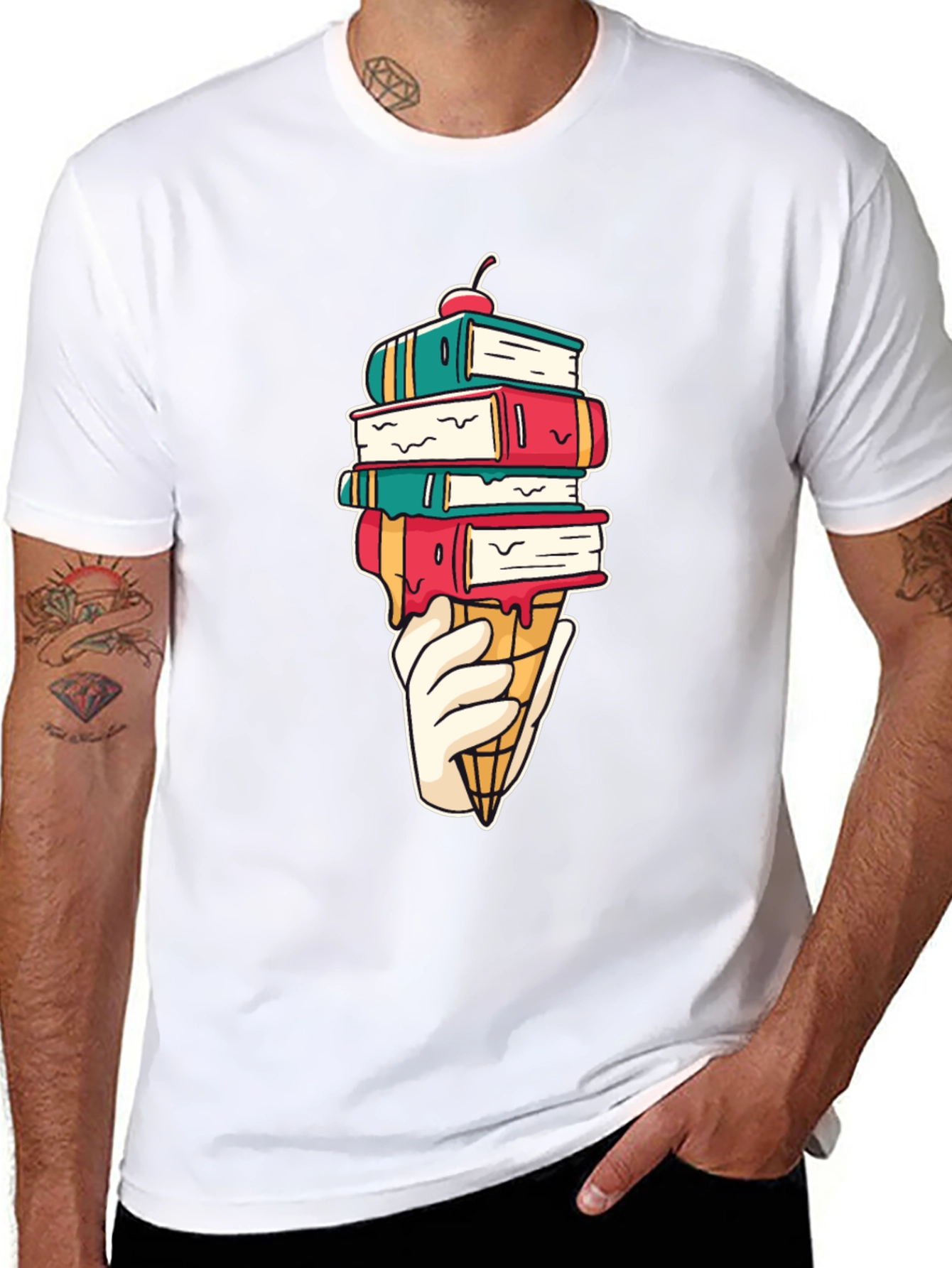 Bookworm Ice Cream T-Shirt