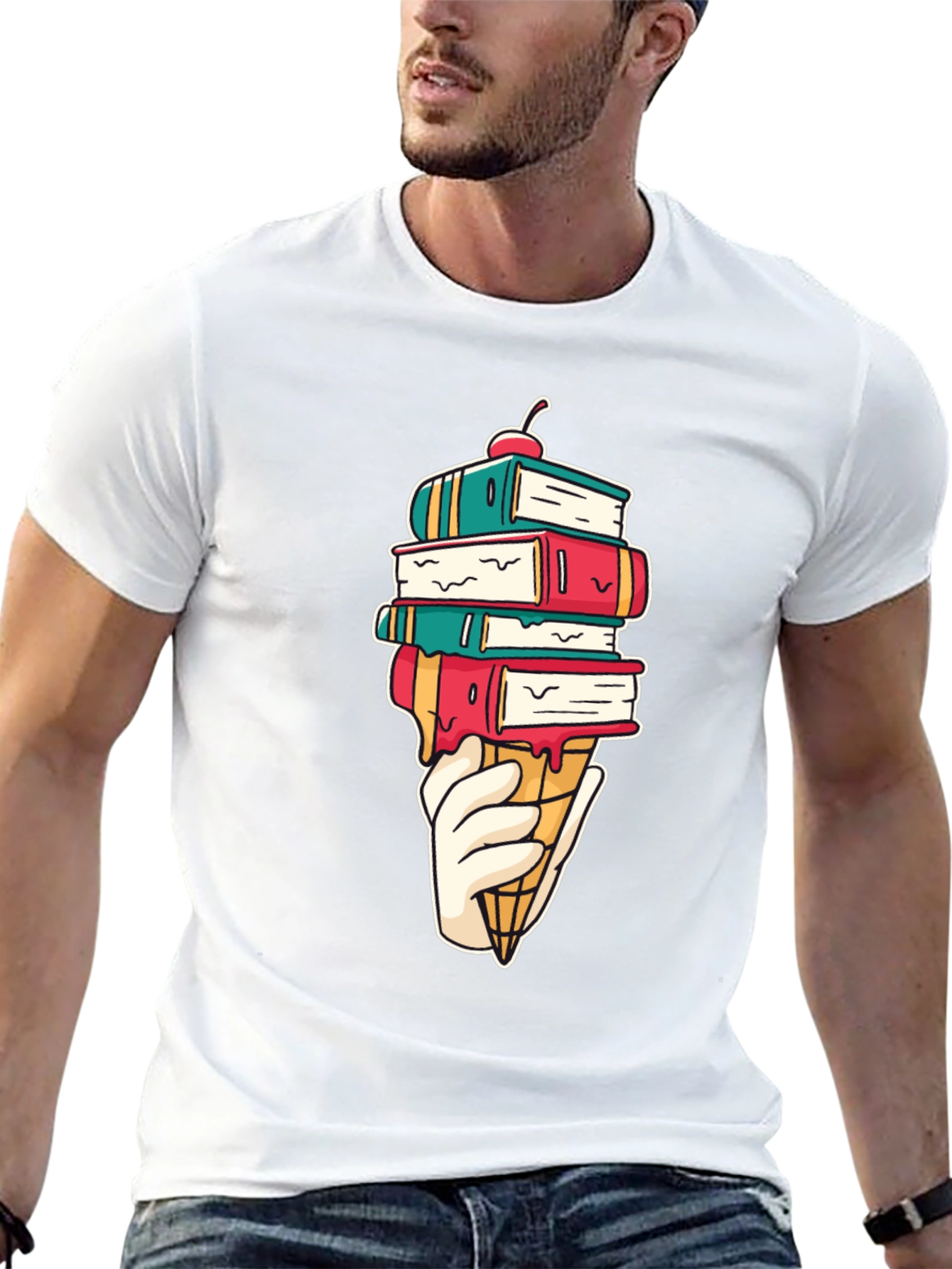 Bookworm Ice Cream T-Shirt