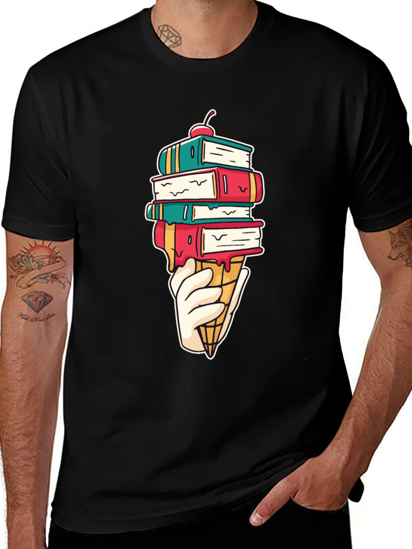 Bookworm Ice Cream T-Shirt