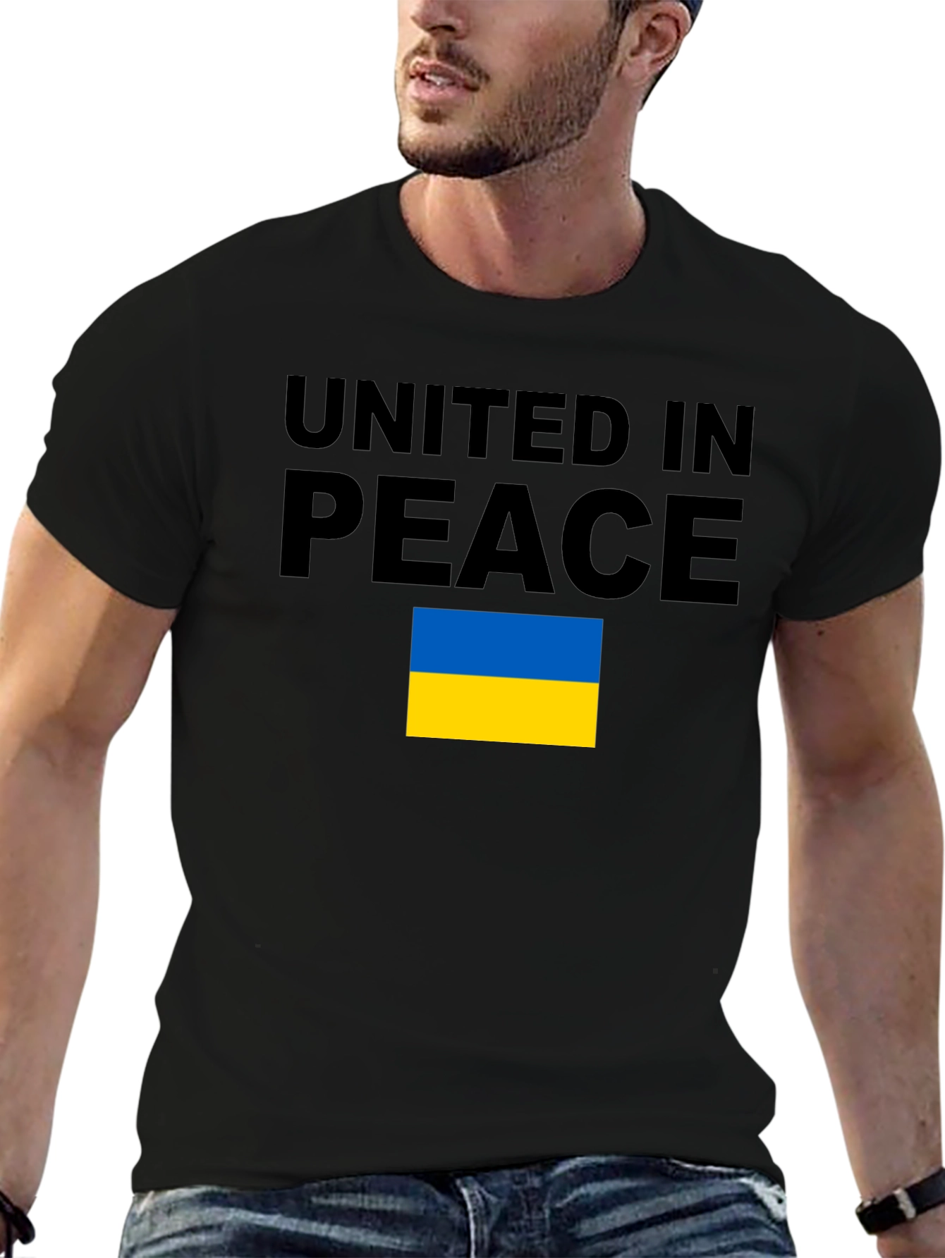 United in Peace Ukraine Flag T-Shirt