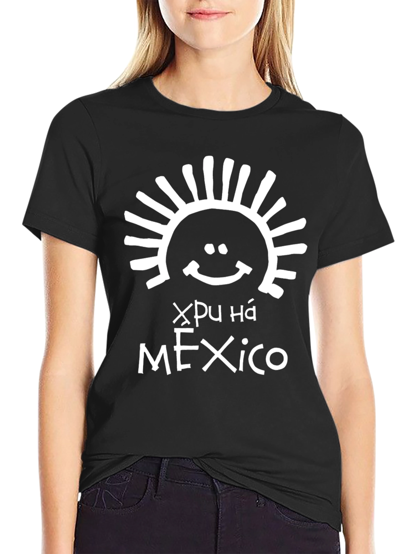 Mexico Sun T-Shirt - Black Graphic Tee
