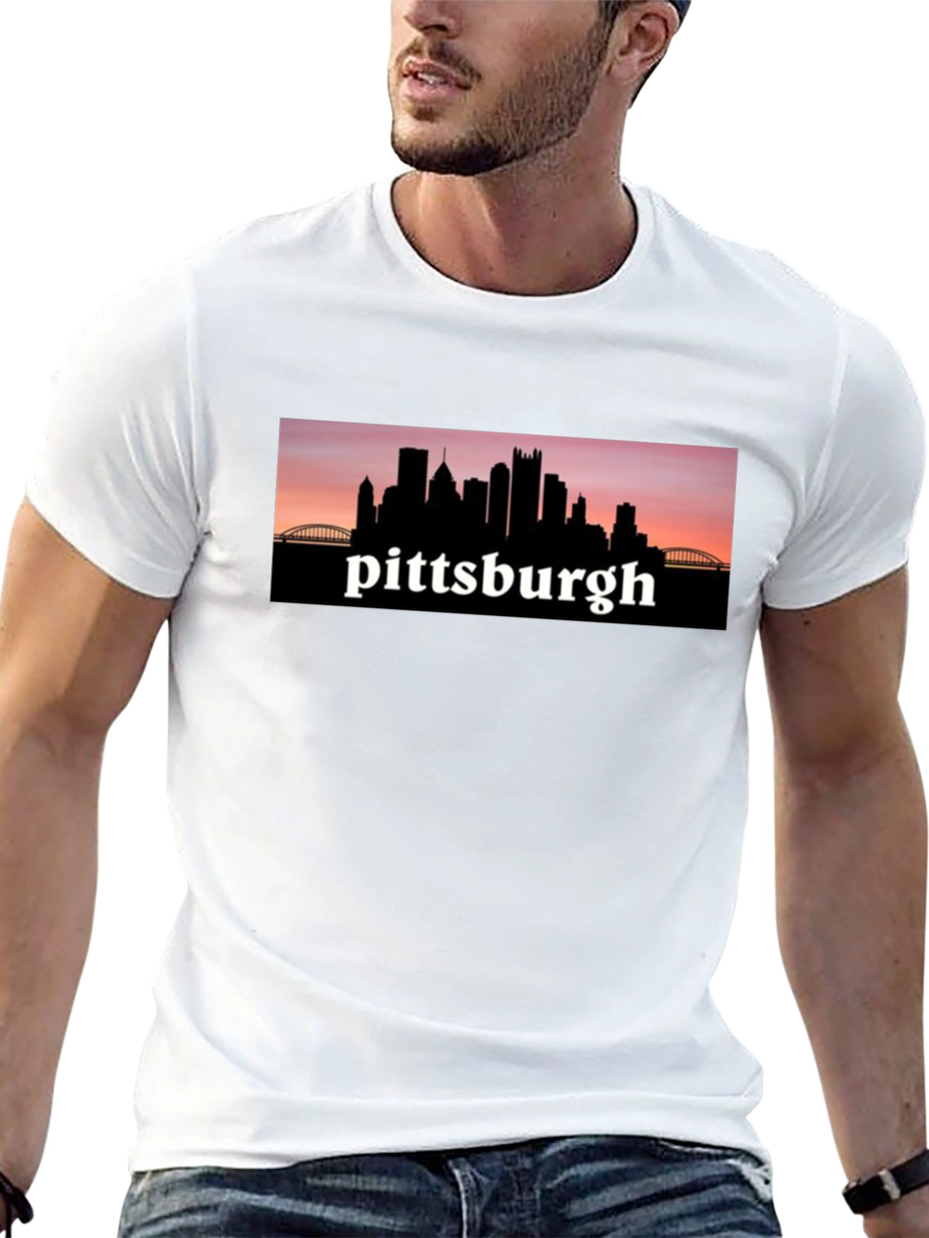 Pittsburgh Skyline T-Shirt Black