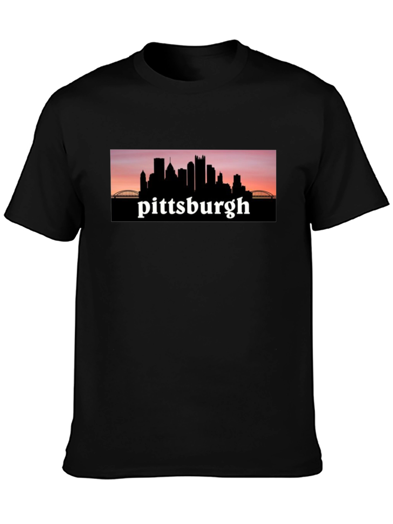 Pittsburgh Skyline T-Shirt Black