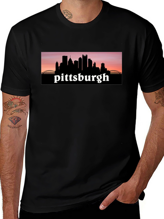 Pittsburgh Skyline T-Shirt Black