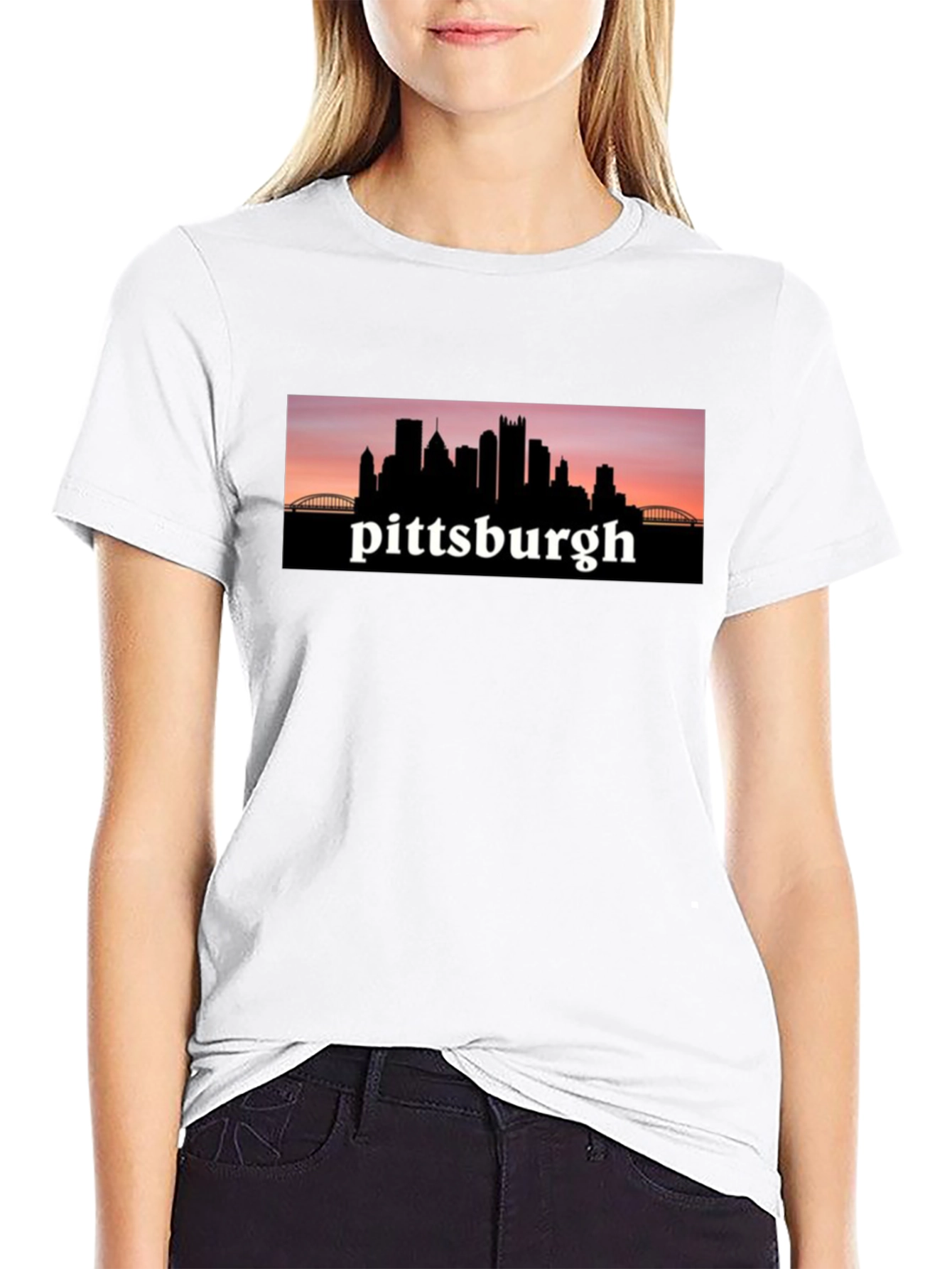 Pittsburgh Skyline T-Shirt Black
