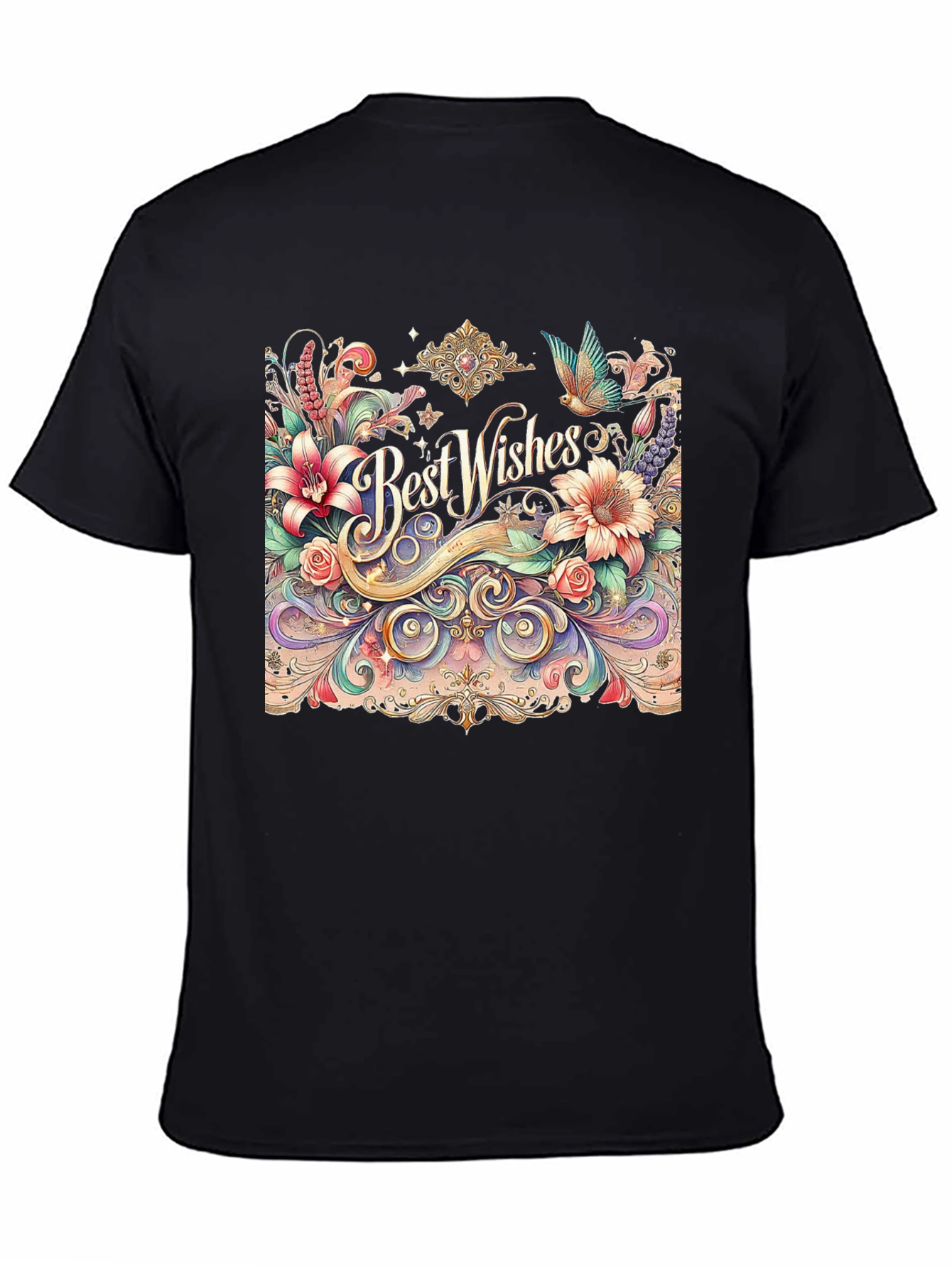 Best Wishes Floral Graphic Tee