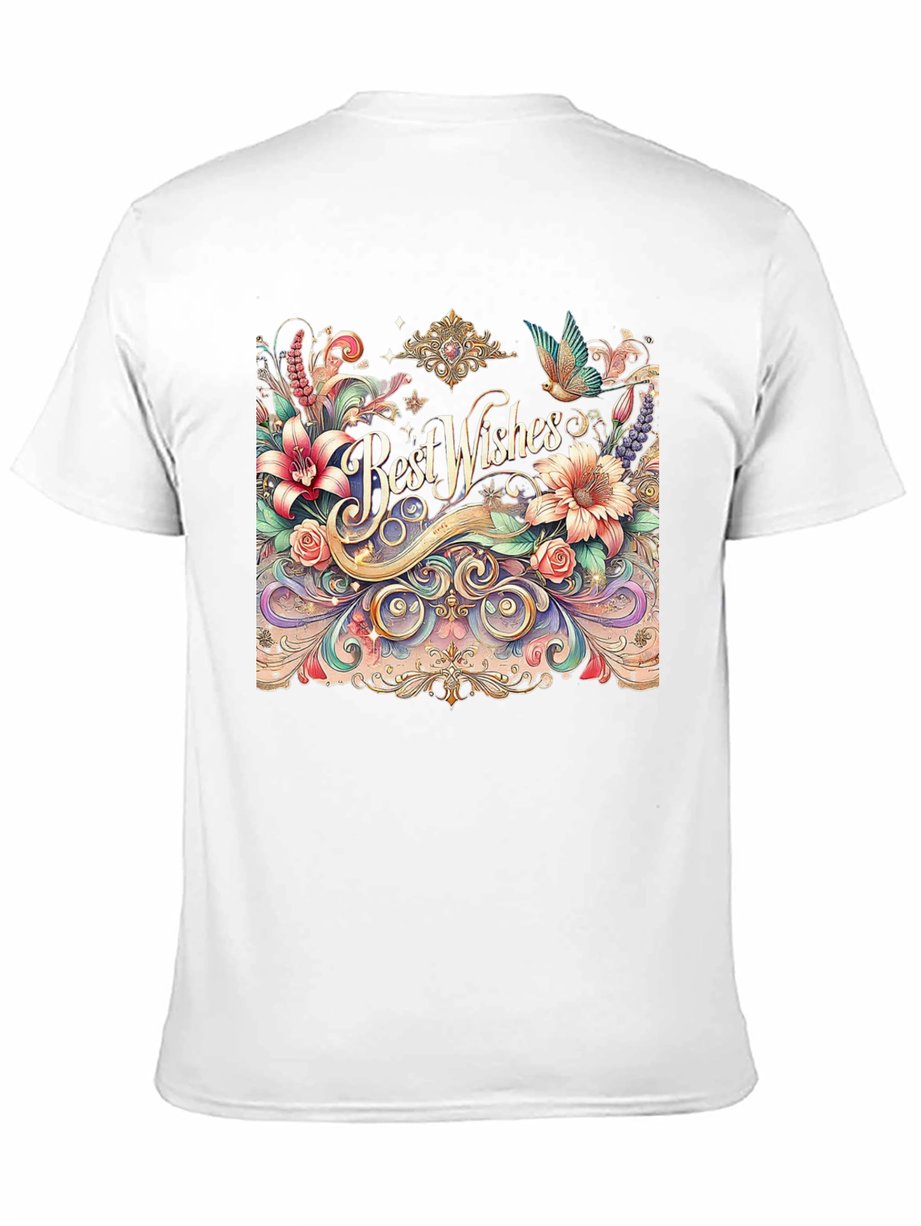 Best Wishes Floral Graphic Tee