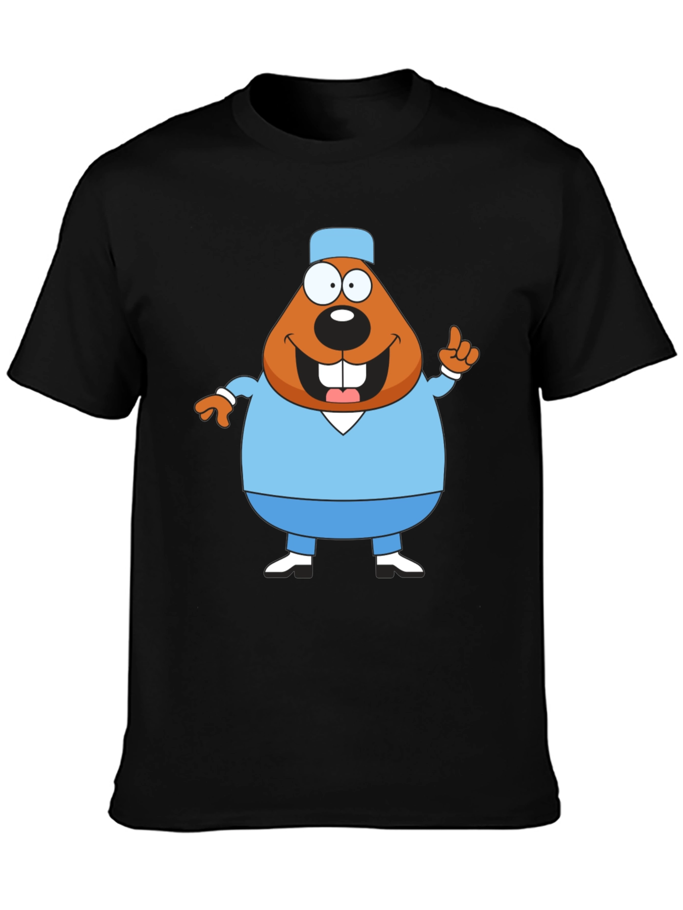 Cartoon Beaver Doctor T-Shirt