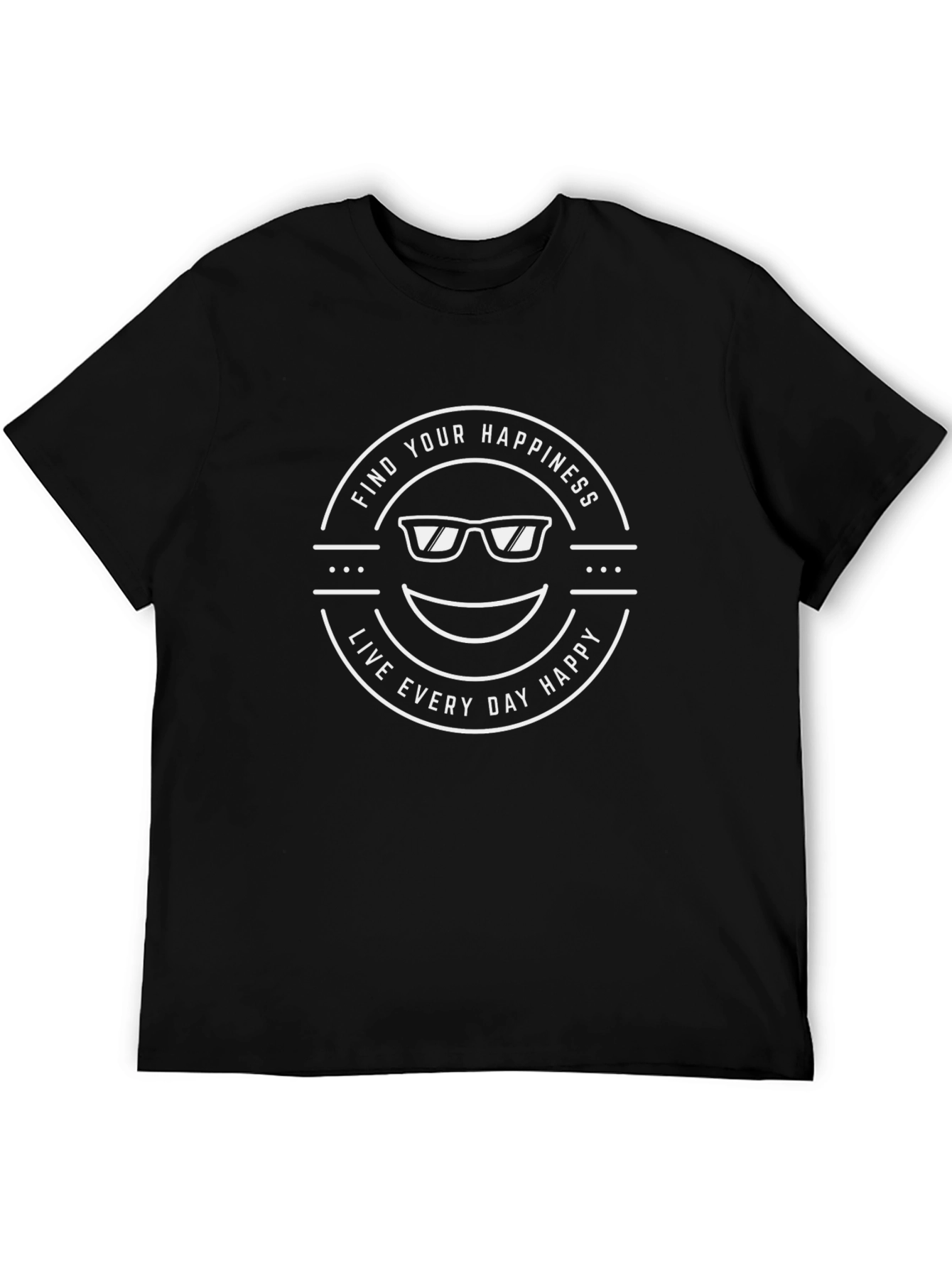 Happiness Graphic T-Shirt - Live Every Day Happy