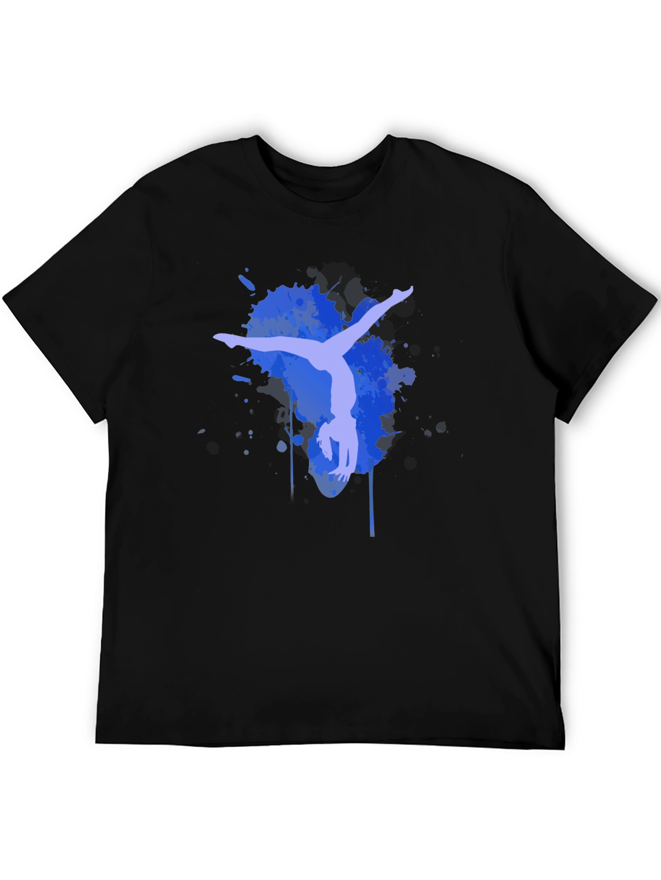 Gymnastics Silhouette T-Shirt - Artistic Black Tee