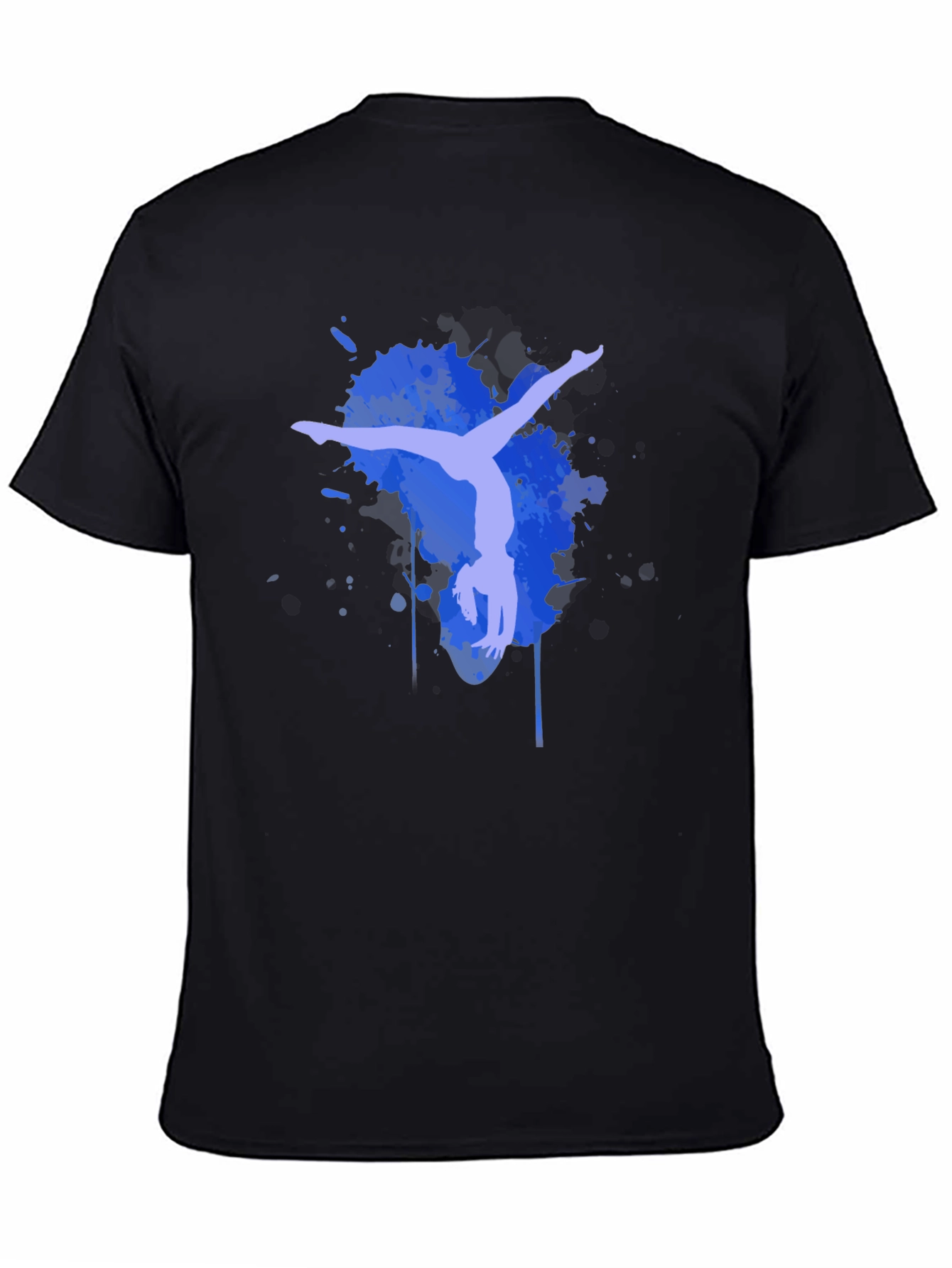 Gymnastics Silhouette T-Shirt - Artistic Black Tee