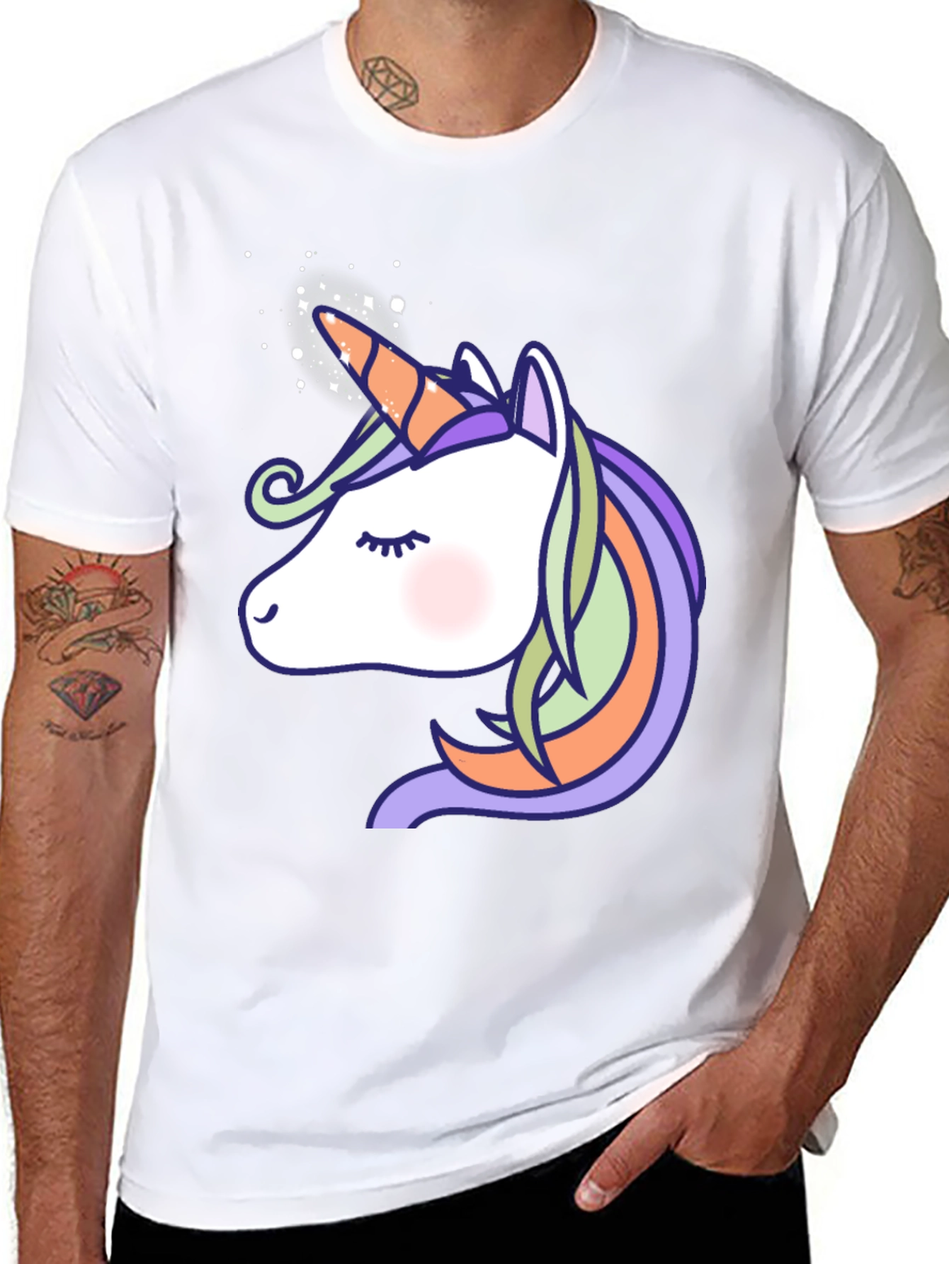 Unicorn Graphic Print T-Shirt