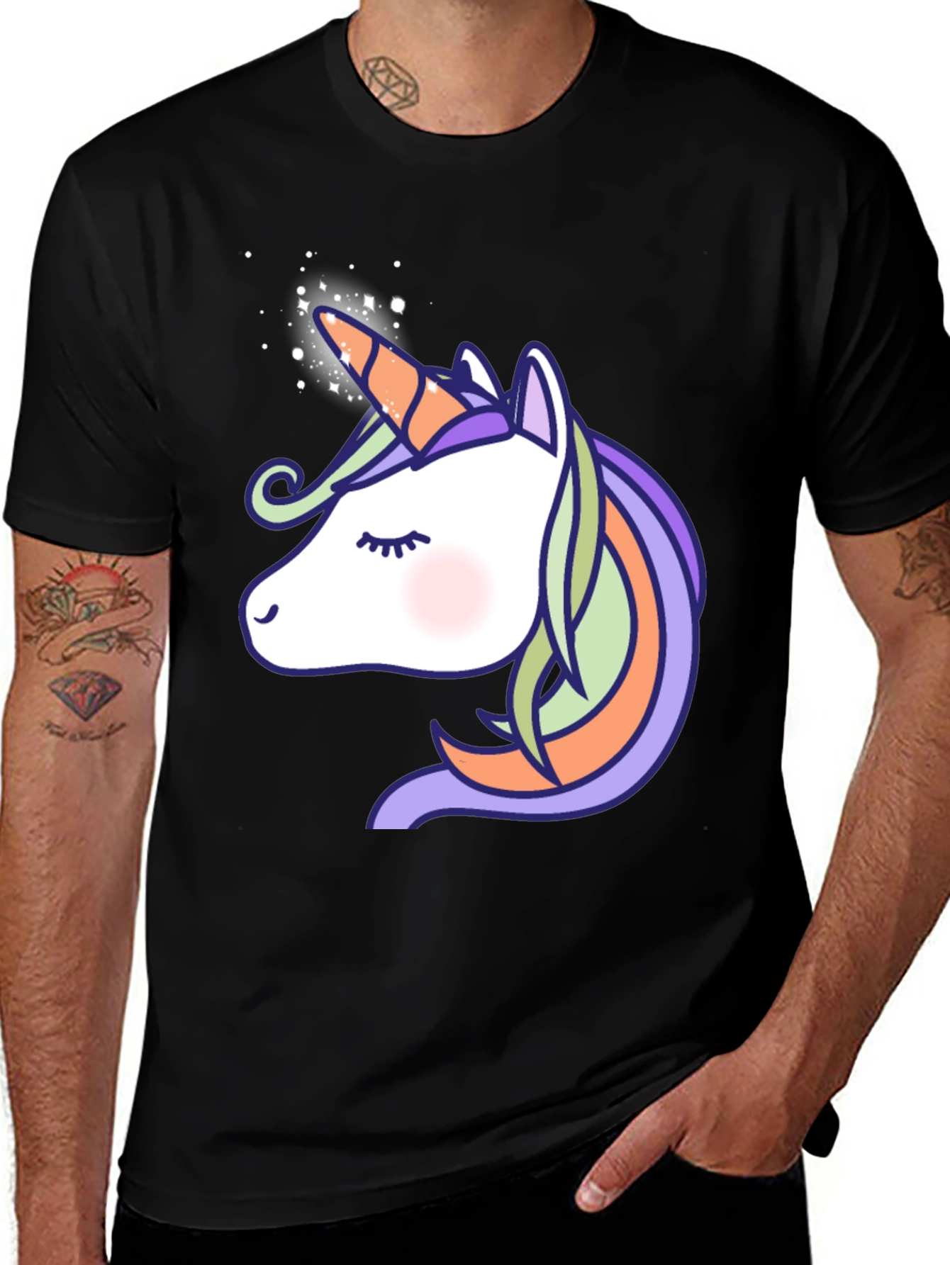 Unicorn Graphic Print T-Shirt