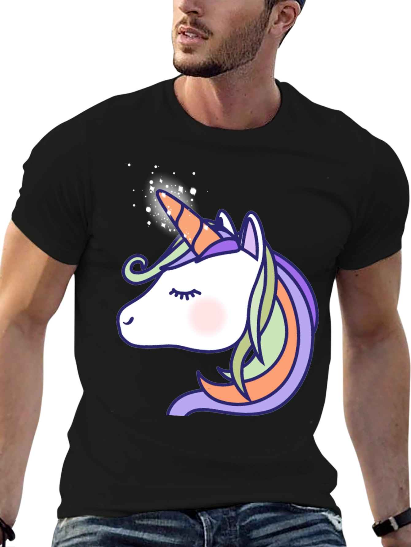 Unicorn Graphic Print T-Shirt