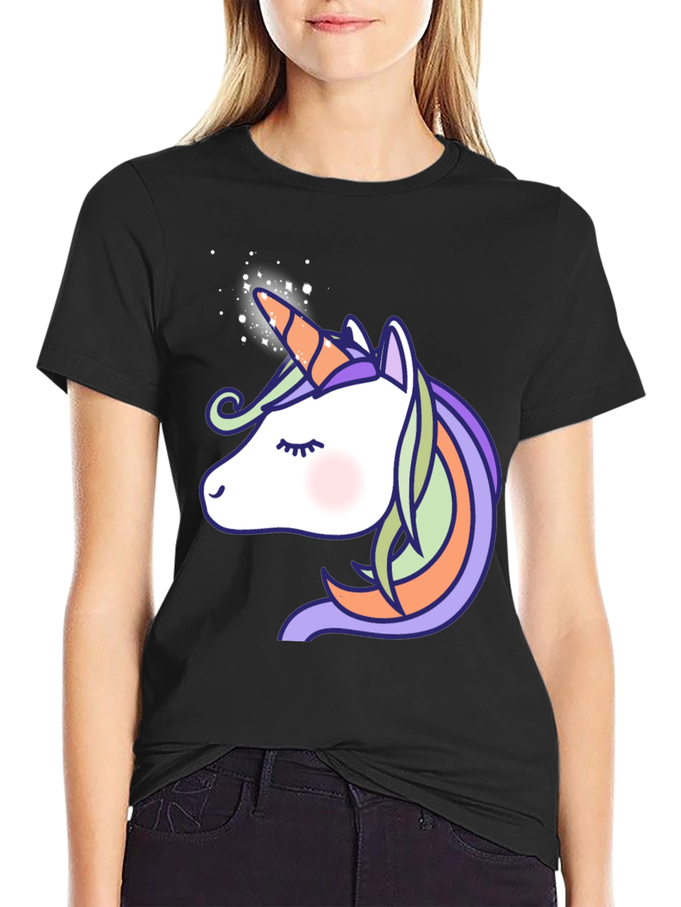 Unicorn Graphic Print T-Shirt