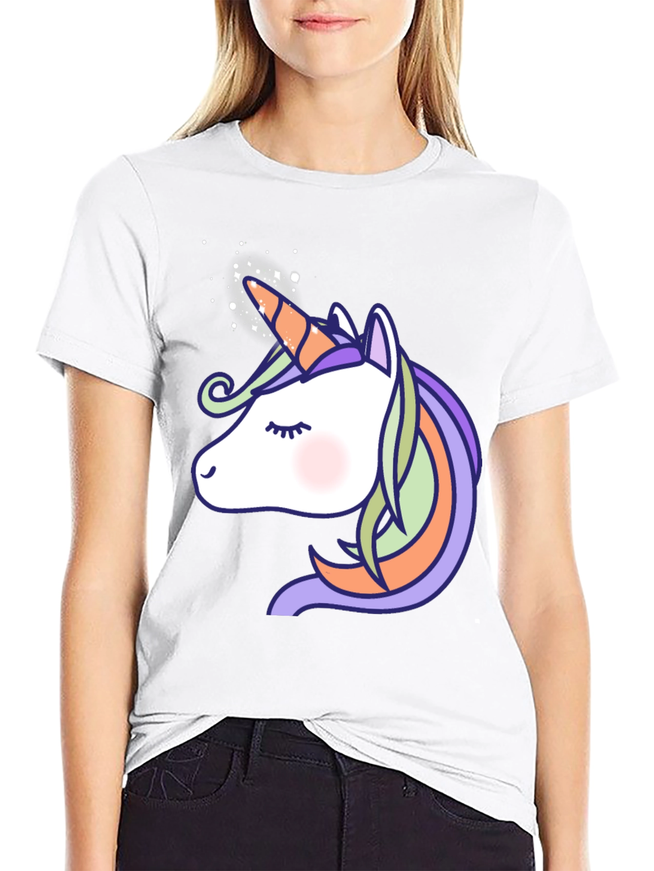 Unicorn Graphic Print T-Shirt