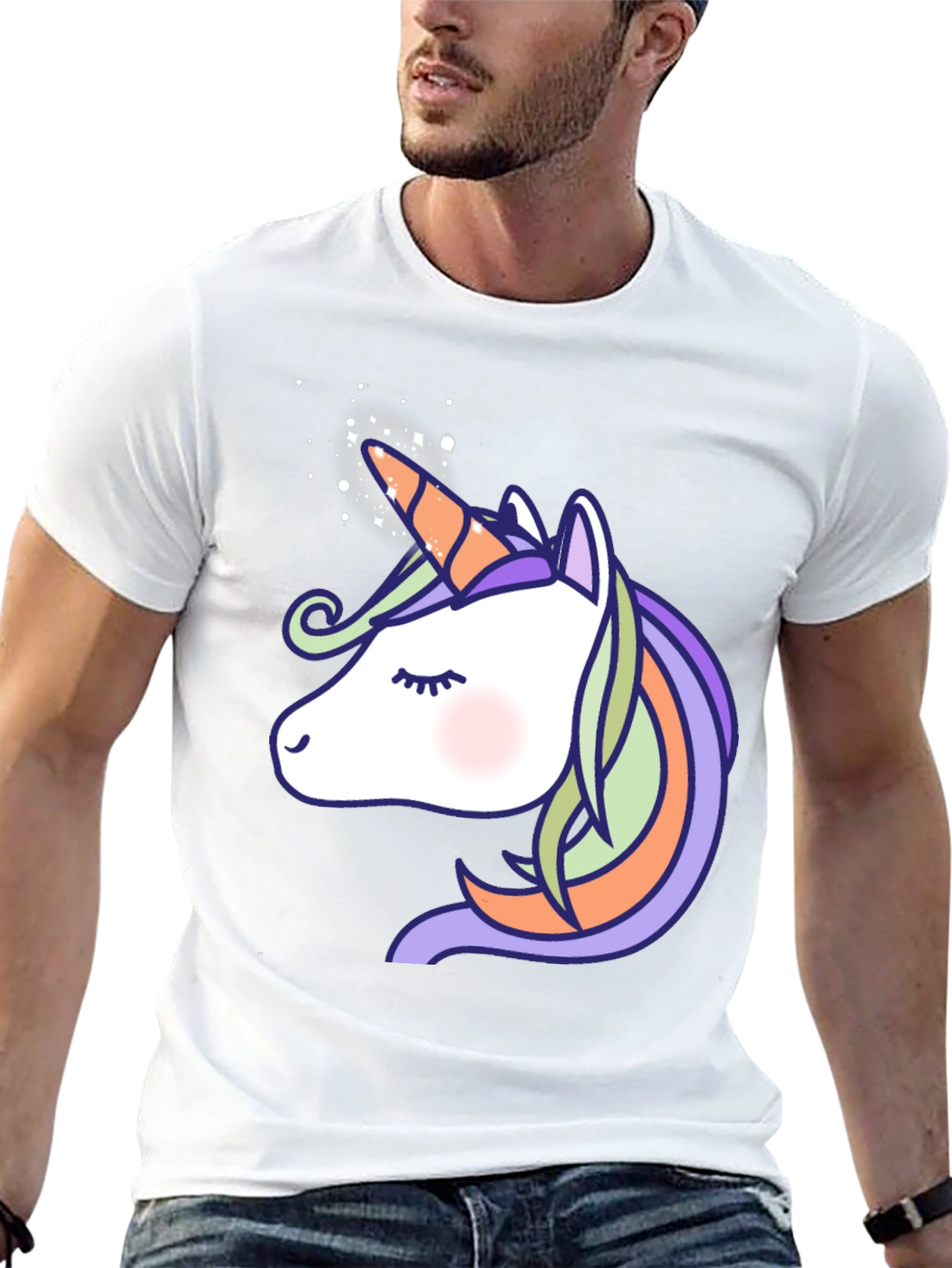 Unicorn Graphic Print T-Shirt