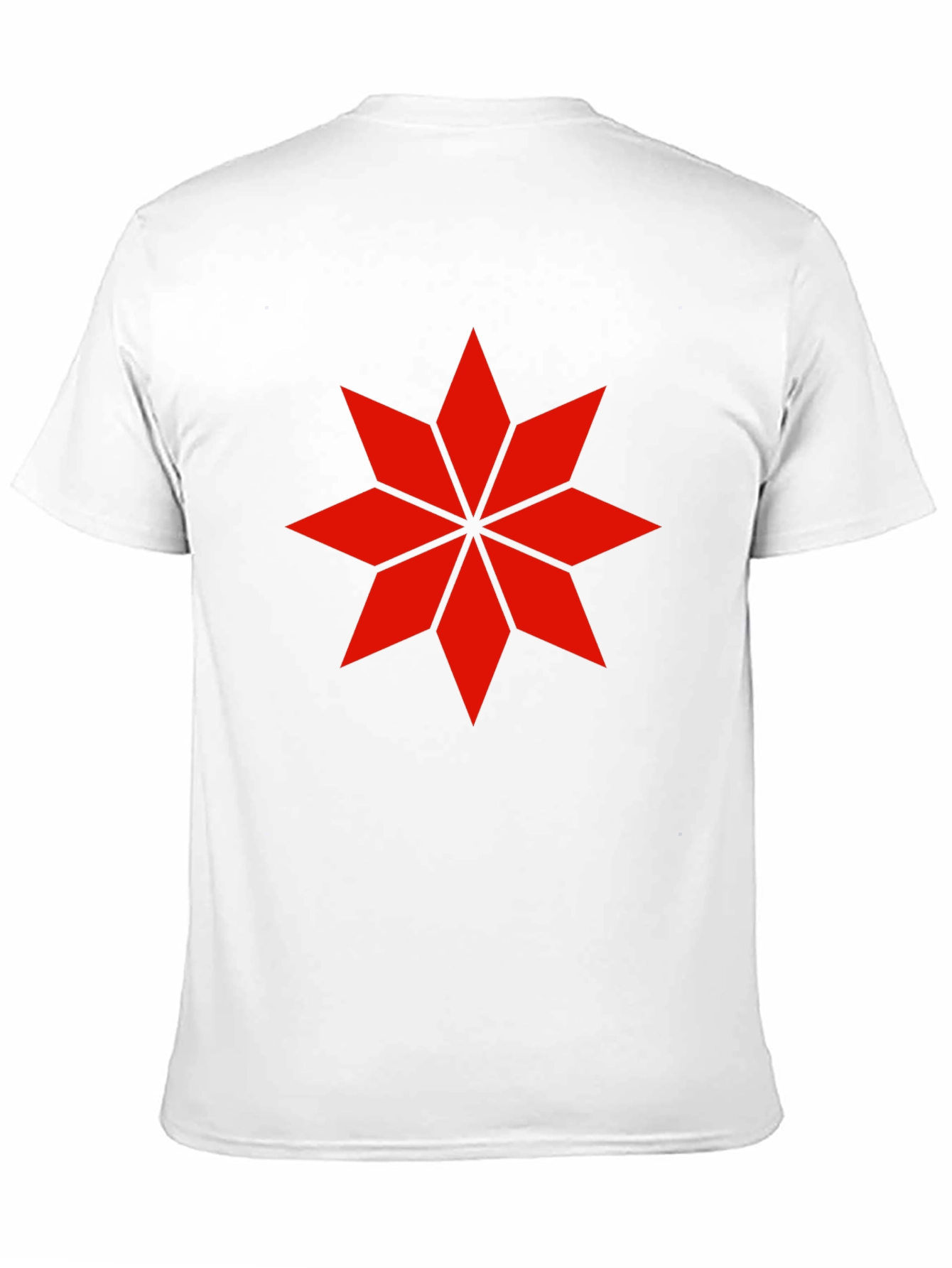 Geometric Star Graphic Tee - Black Cotton Shirt