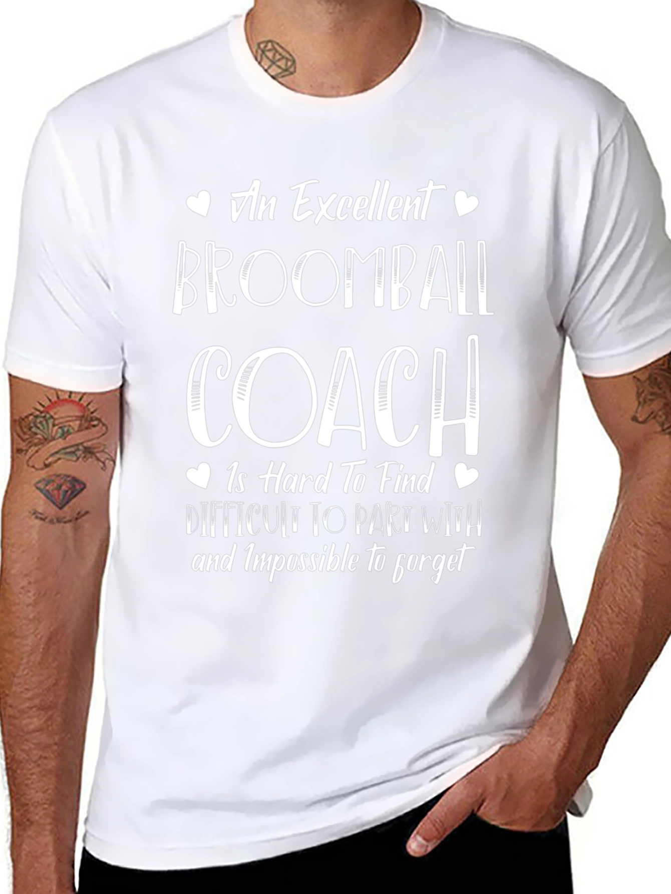 Excellent Broomball Coach T-Shirt