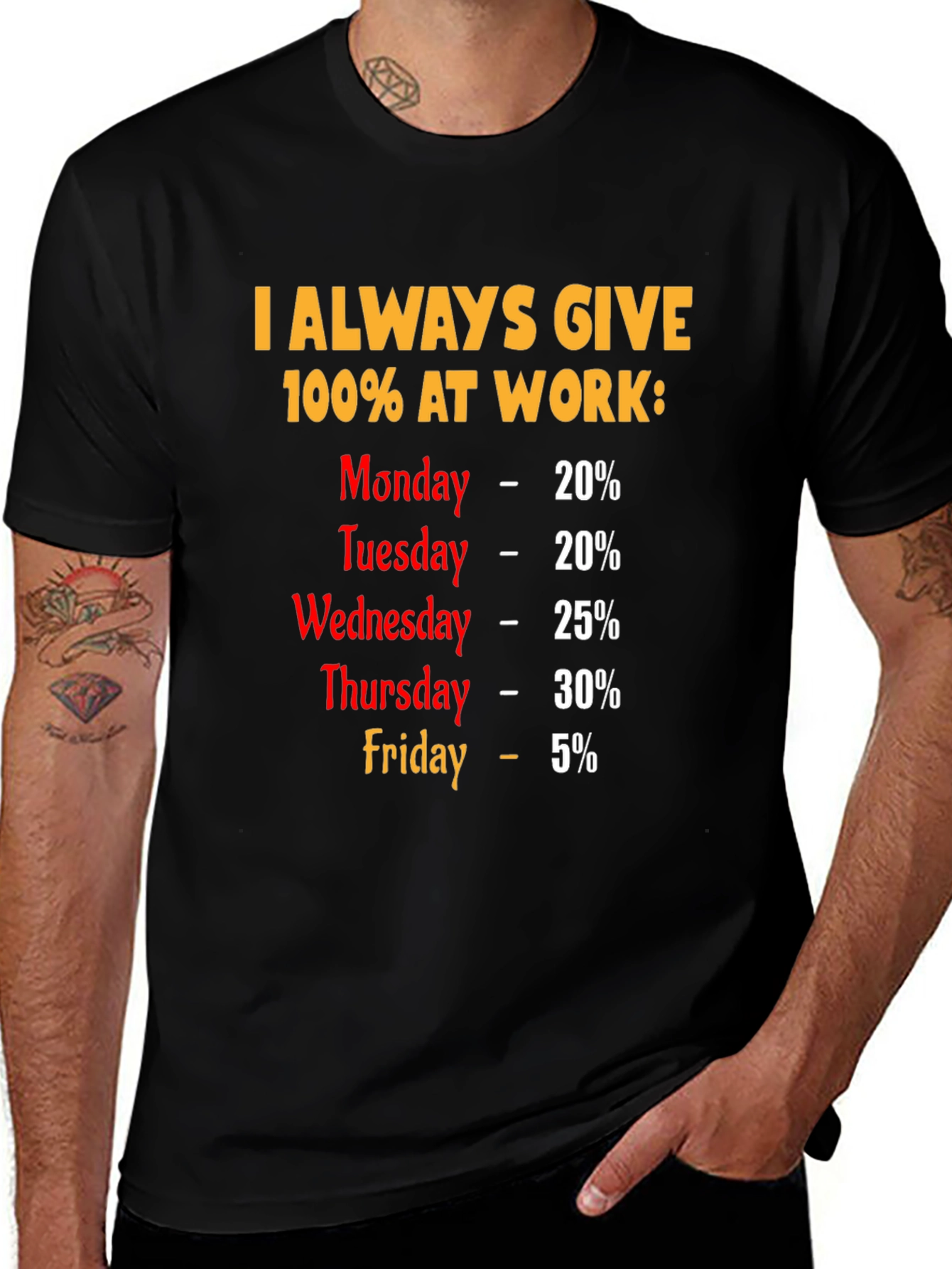 Funny 100% Work Week T-Shirt
