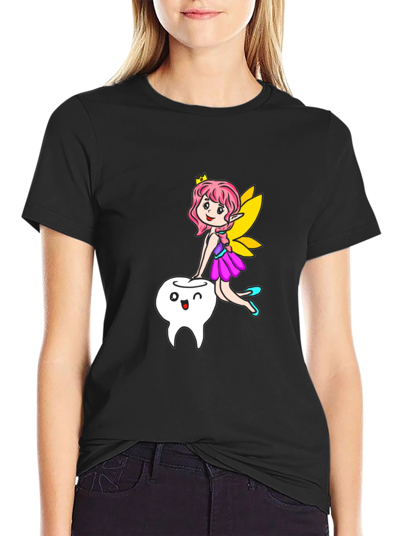 Cute Tooth Fairy Graphic T-Shirt