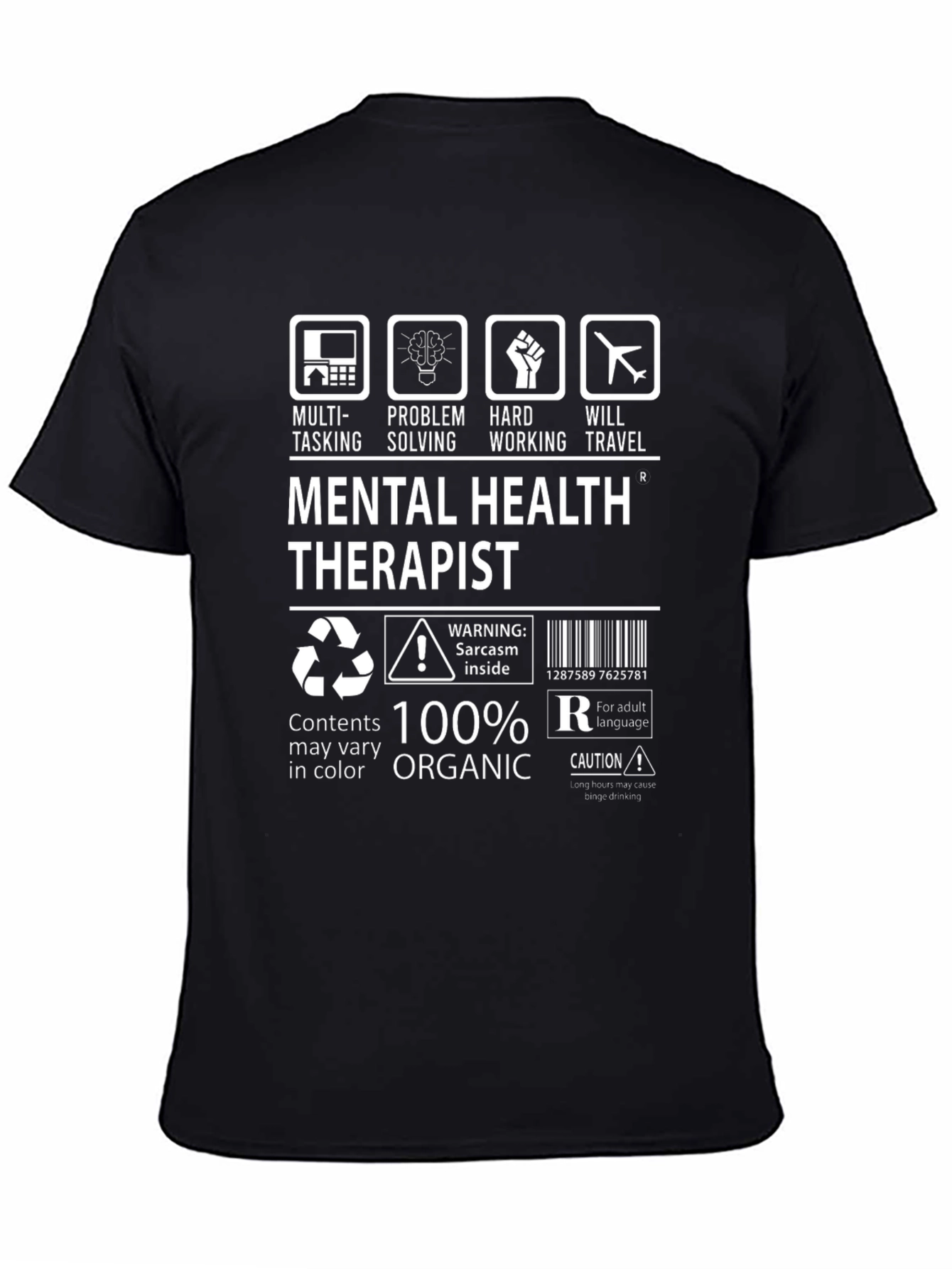 Mental Health Therapist T-Shirt - 100% Organic
