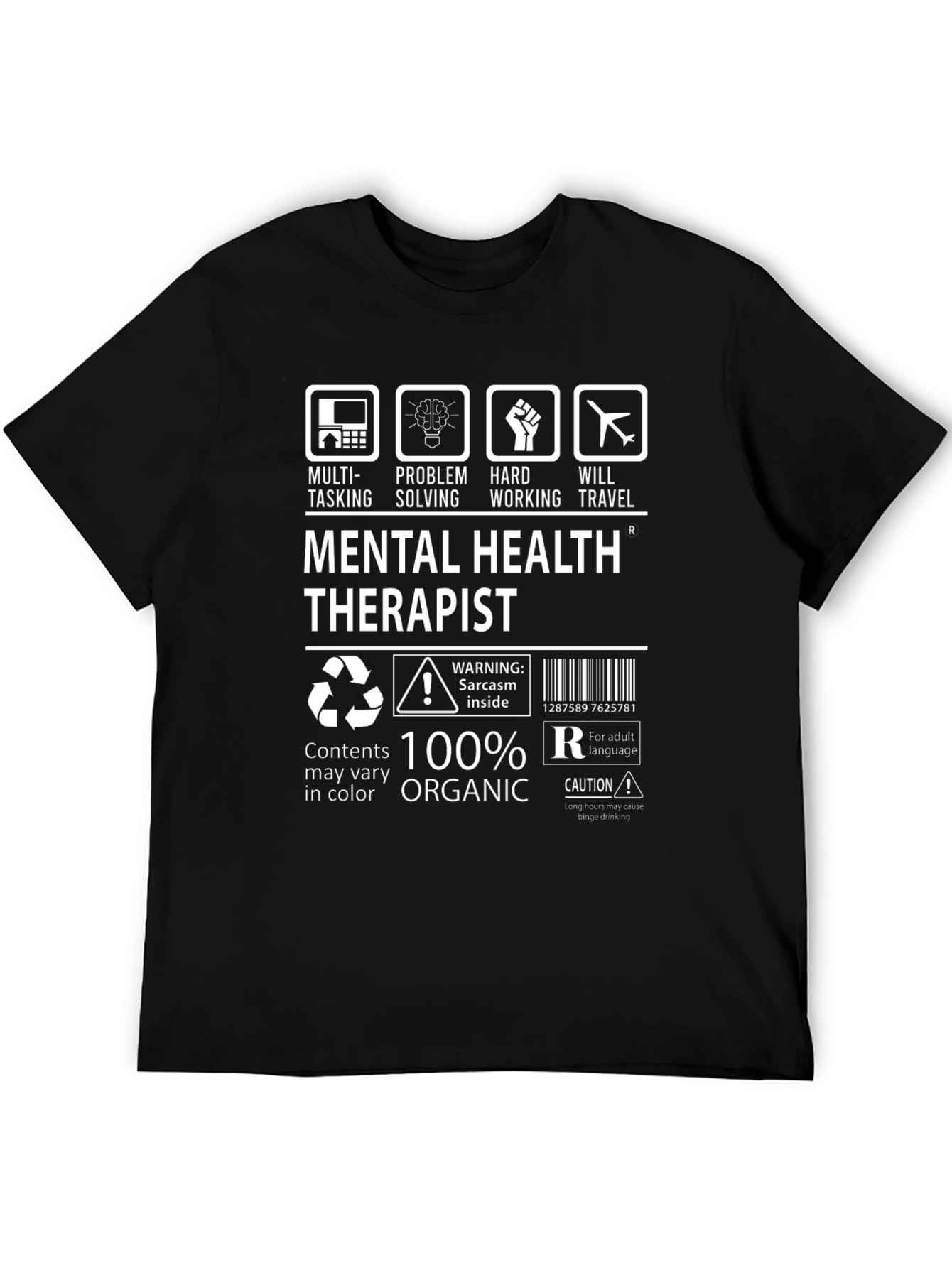 Mental Health Therapist T-Shirt - 100% Organic