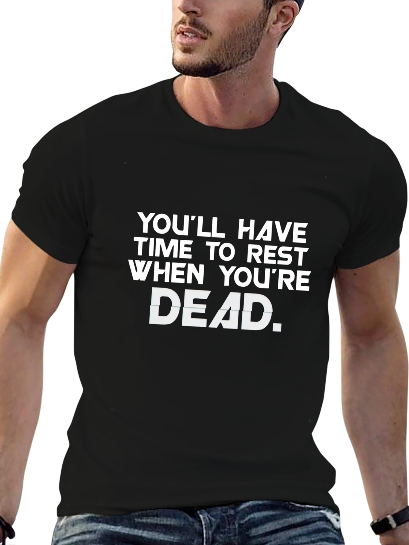 Rest When Youre Dead T-Shirt - Black