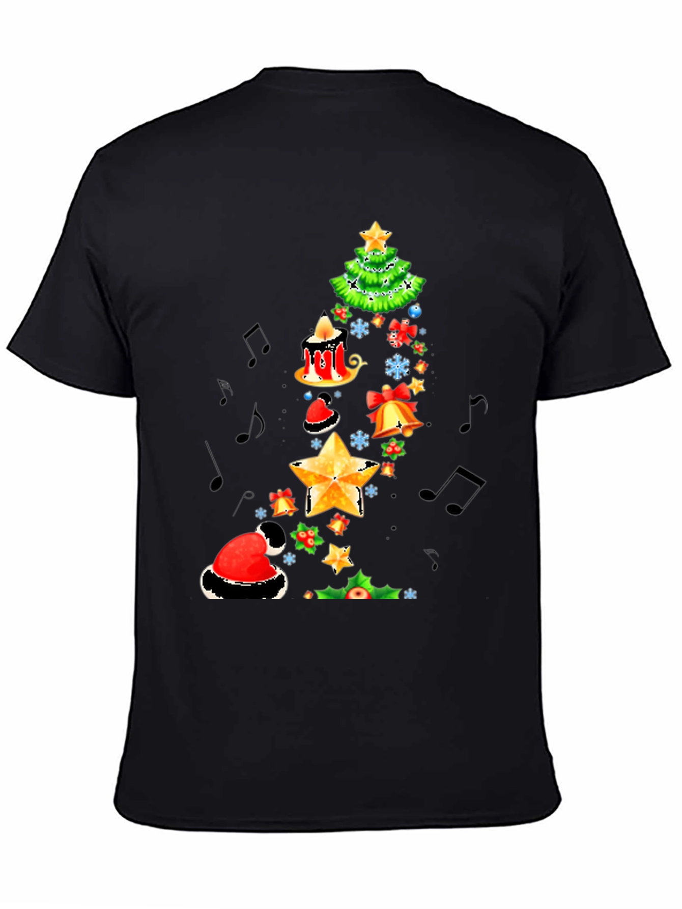 Festive Christmas Tree Music T-Shirt