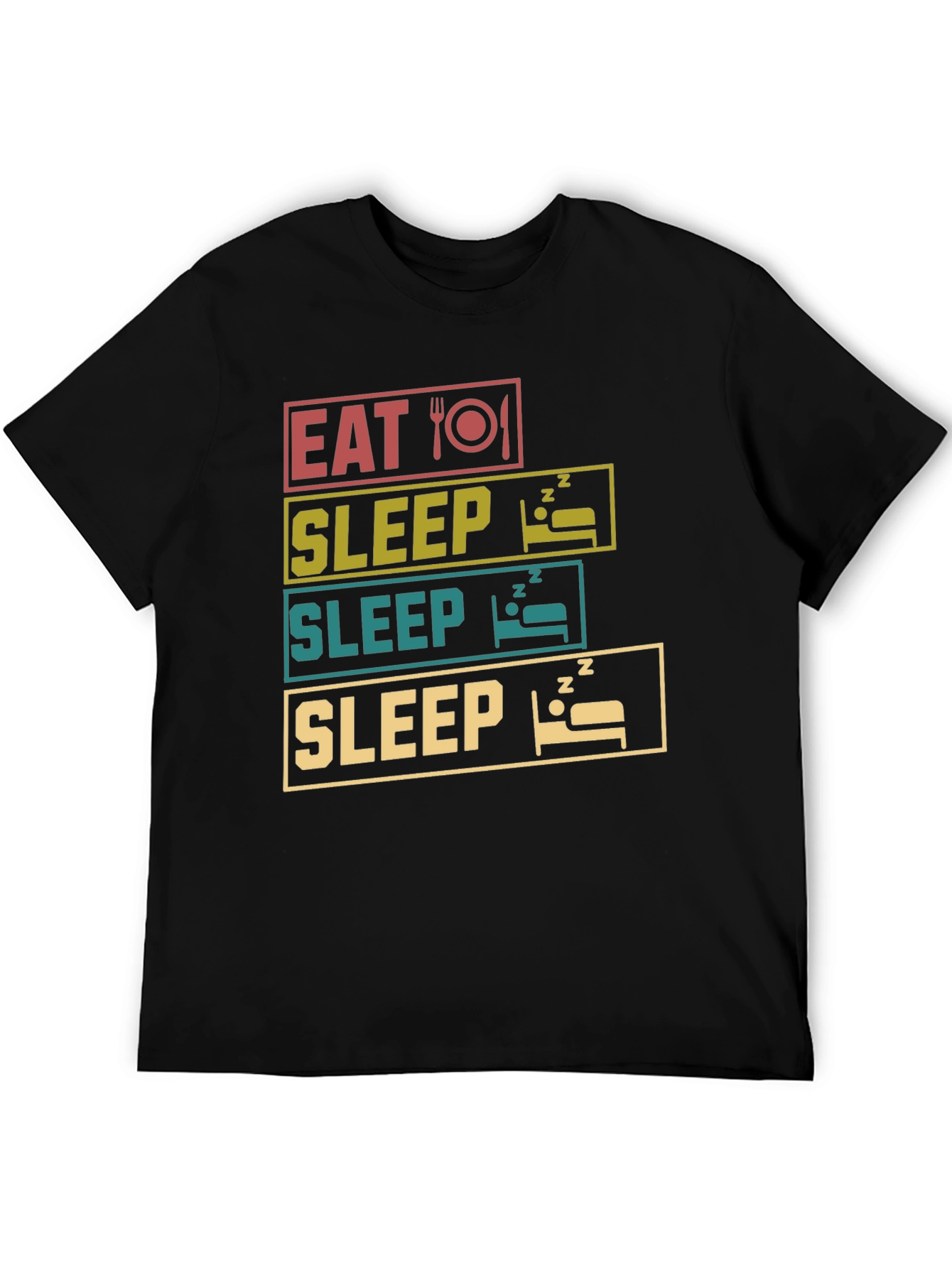 Eat Sleep Repeat T-Shirt Funny Graphic Tee