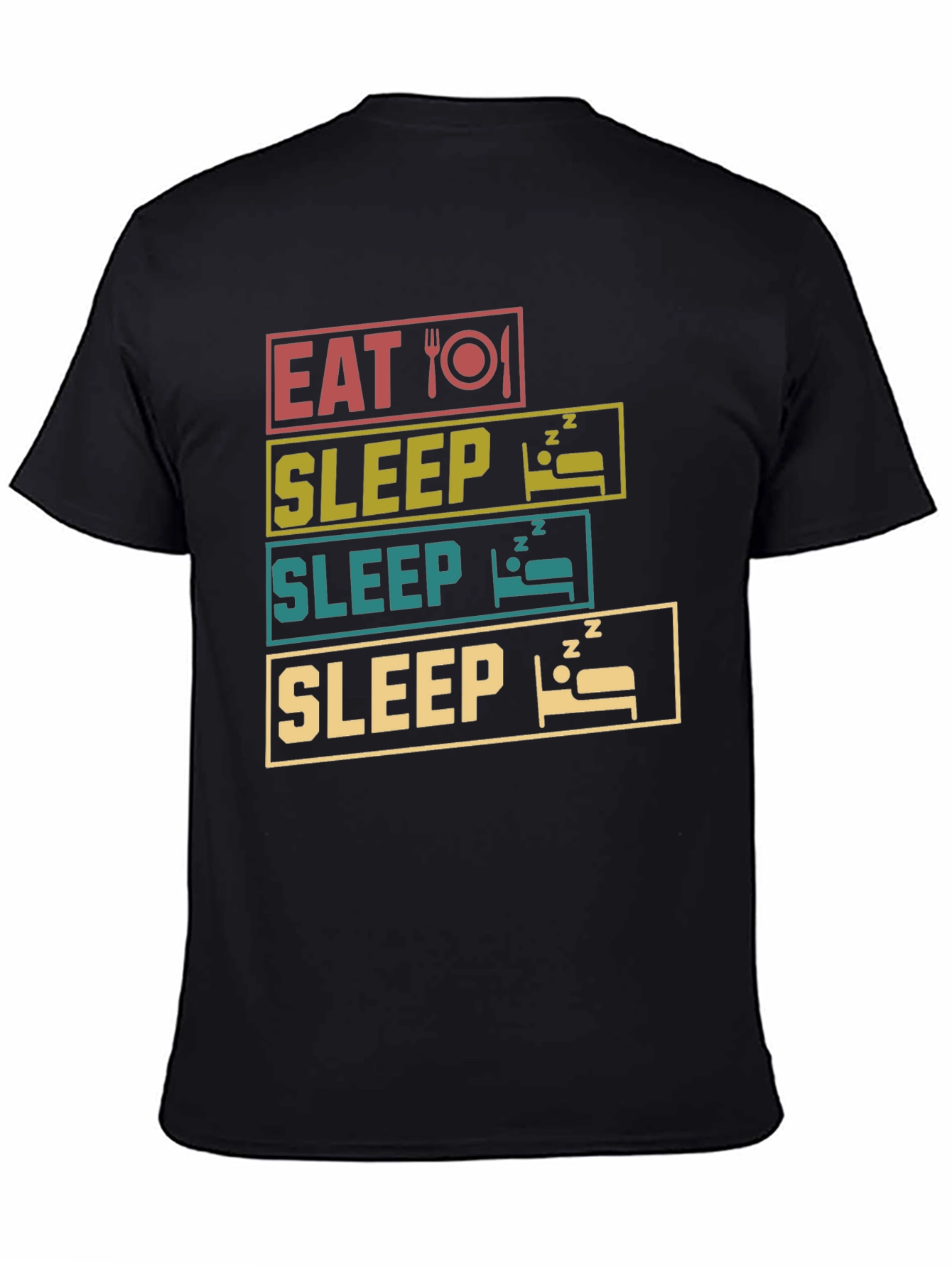Eat Sleep Repeat T-Shirt Funny Graphic Tee