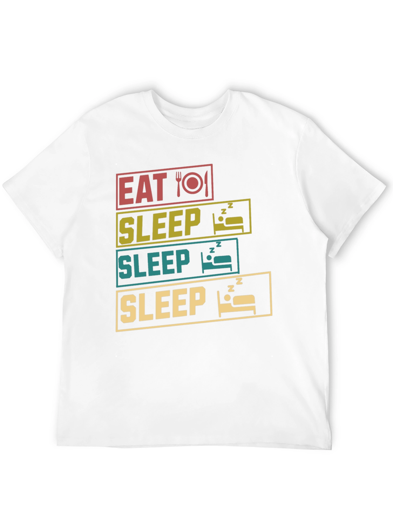 Eat Sleep Repeat T-Shirt Funny Graphic Tee