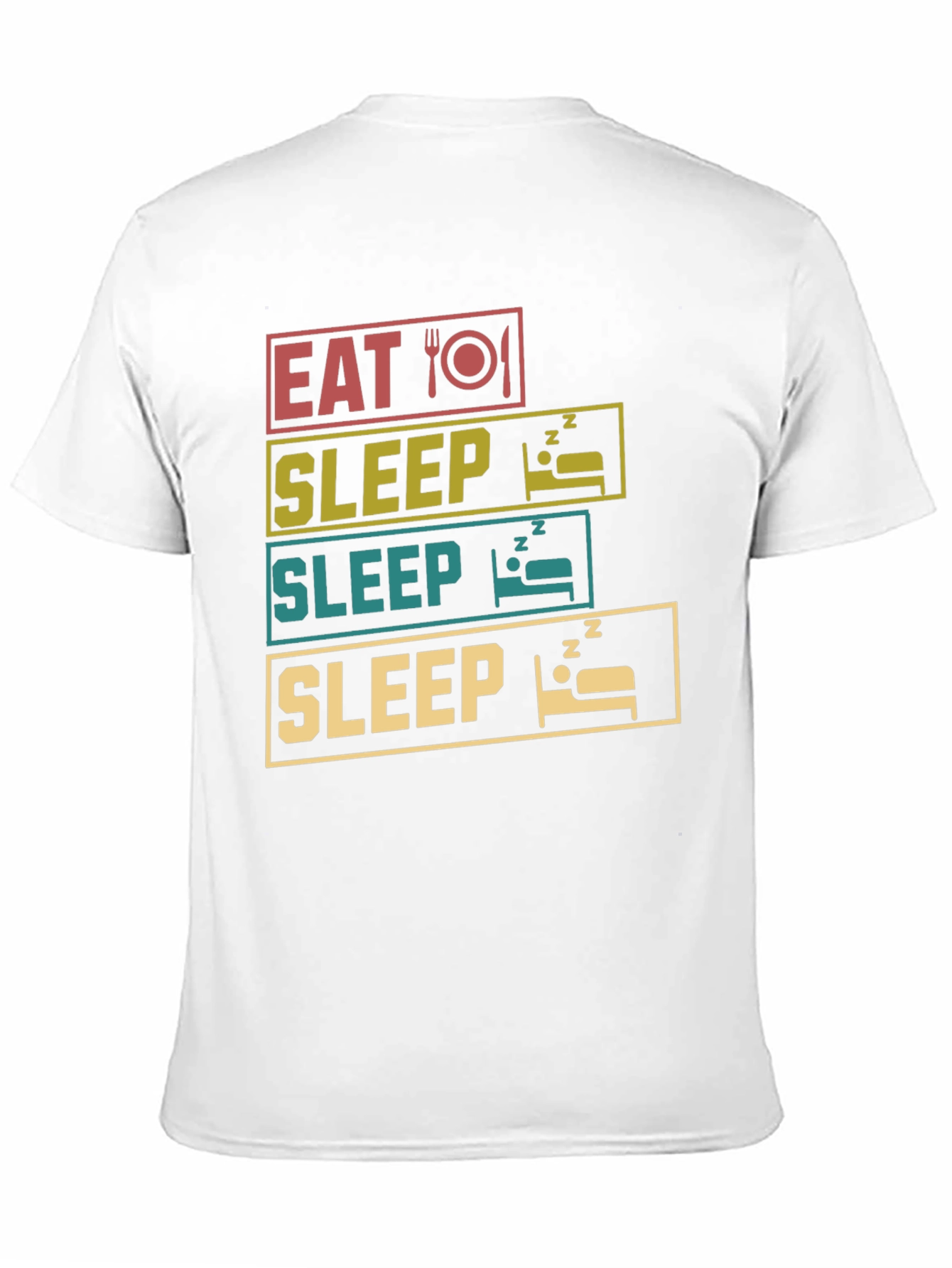 Eat Sleep Repeat T-Shirt Funny Graphic Tee