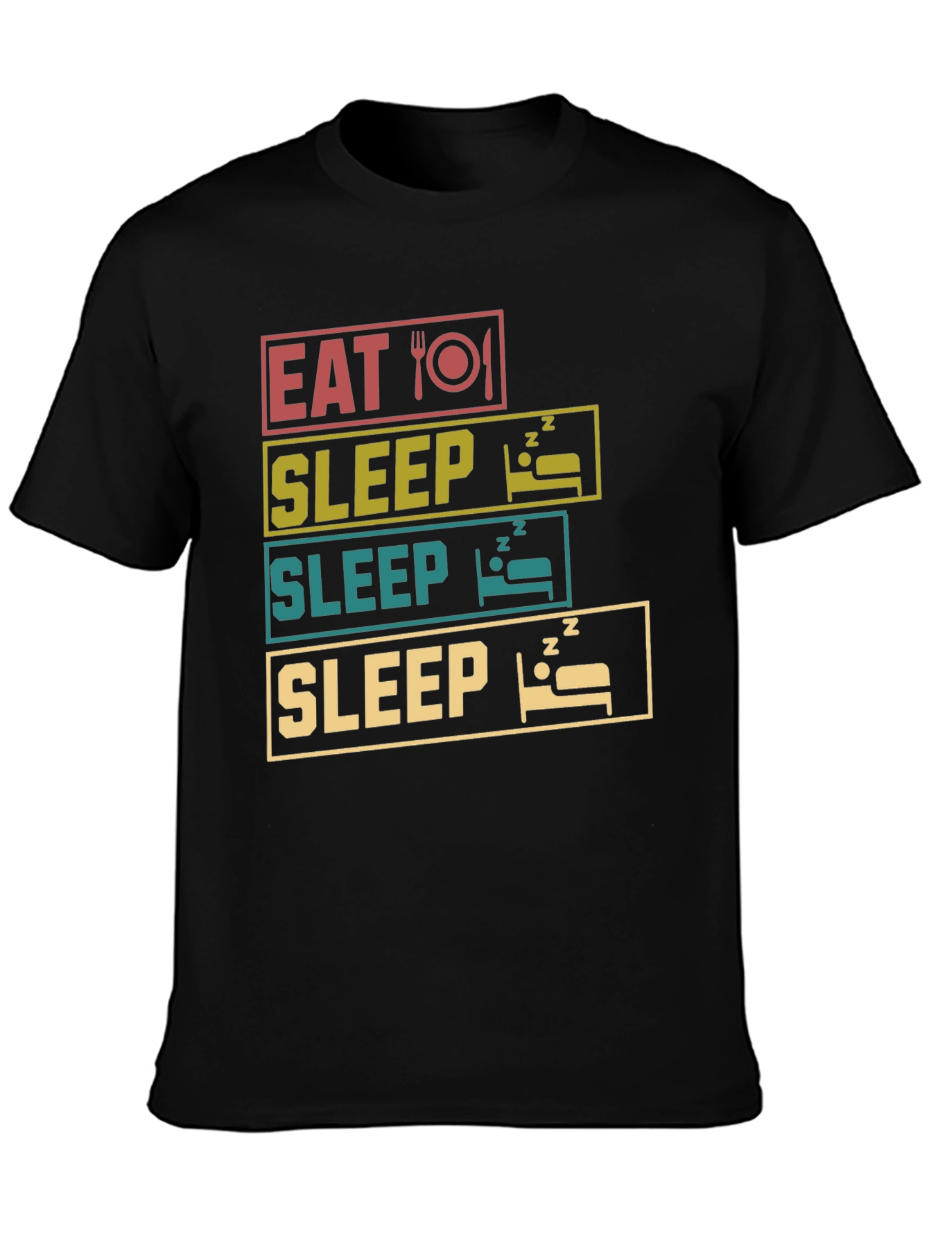 Eat Sleep Repeat T-Shirt Funny Graphic Tee