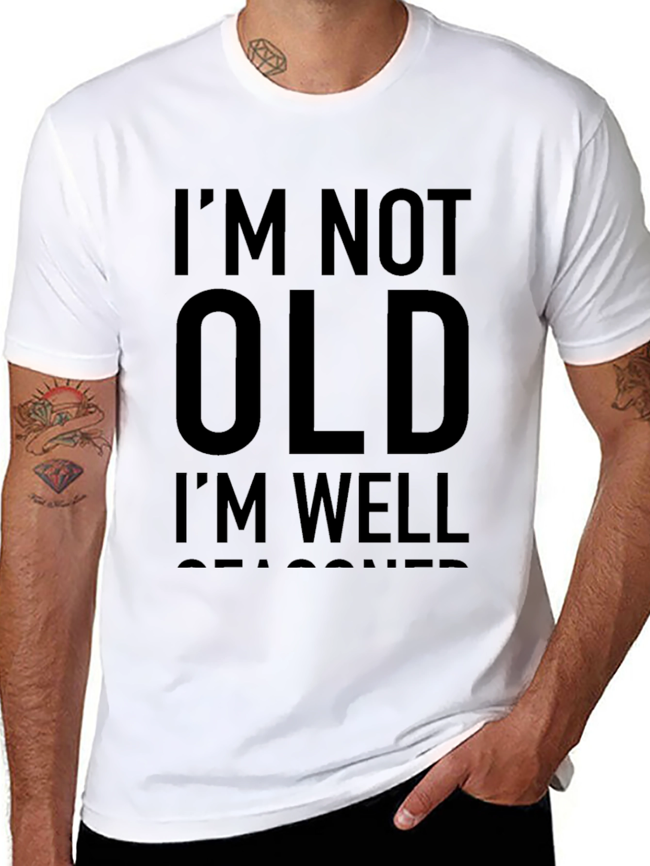 Im Not Old Im Well Seasoned Black T-Shirt