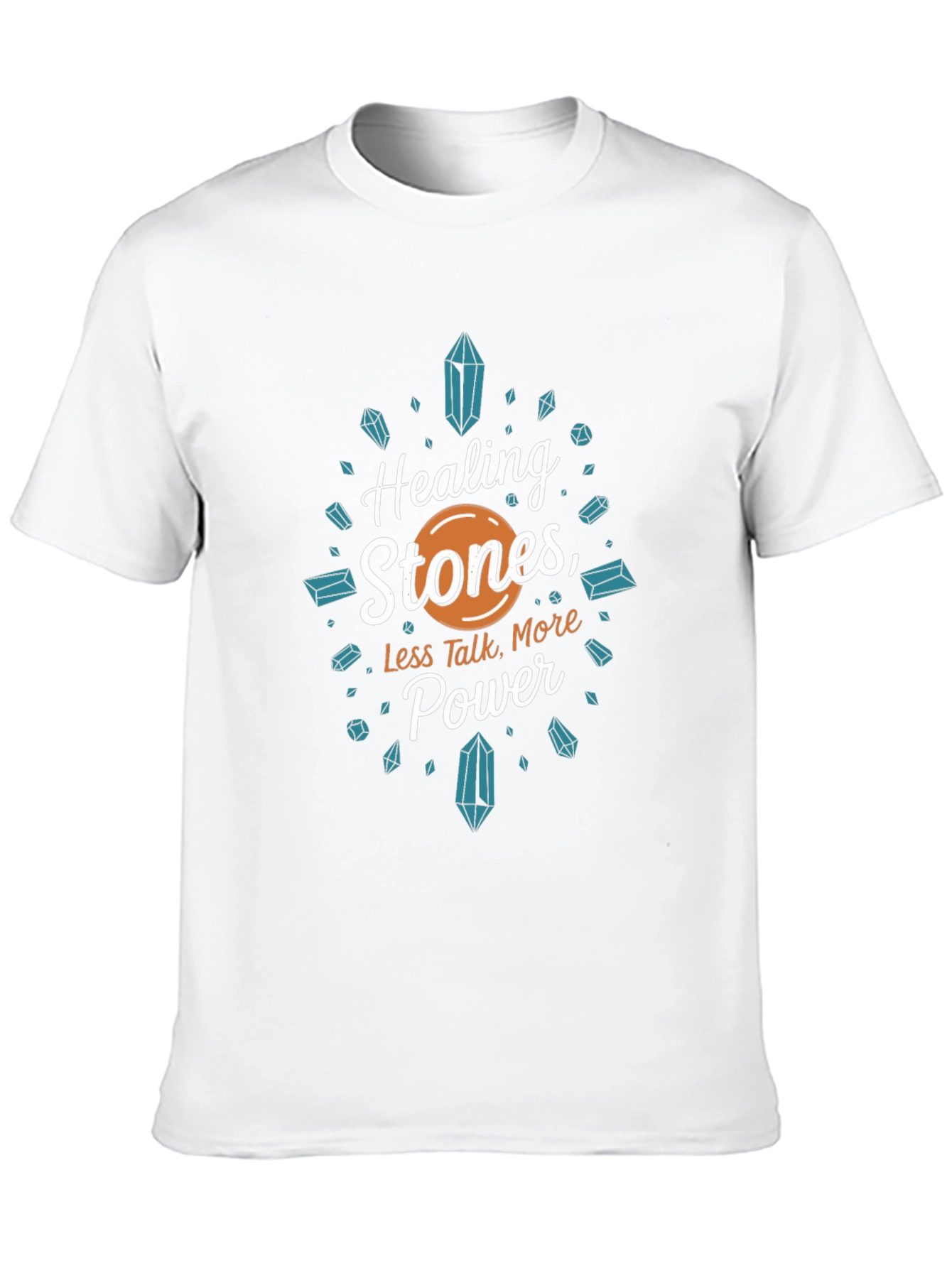 Healing Stones Power Tee - Black Graphic T-Shirt