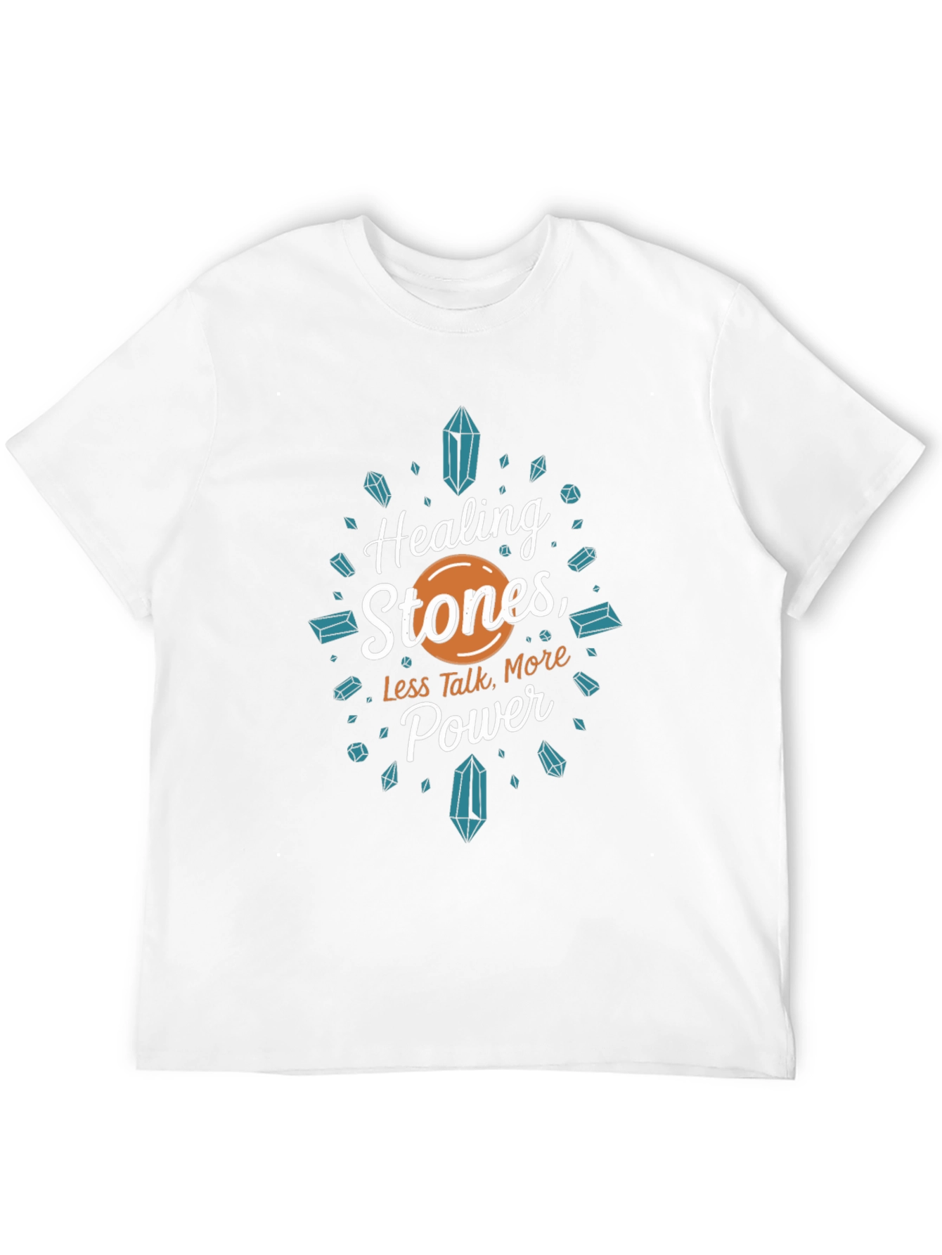Healing Stones Power Tee - Black Graphic T-Shirt