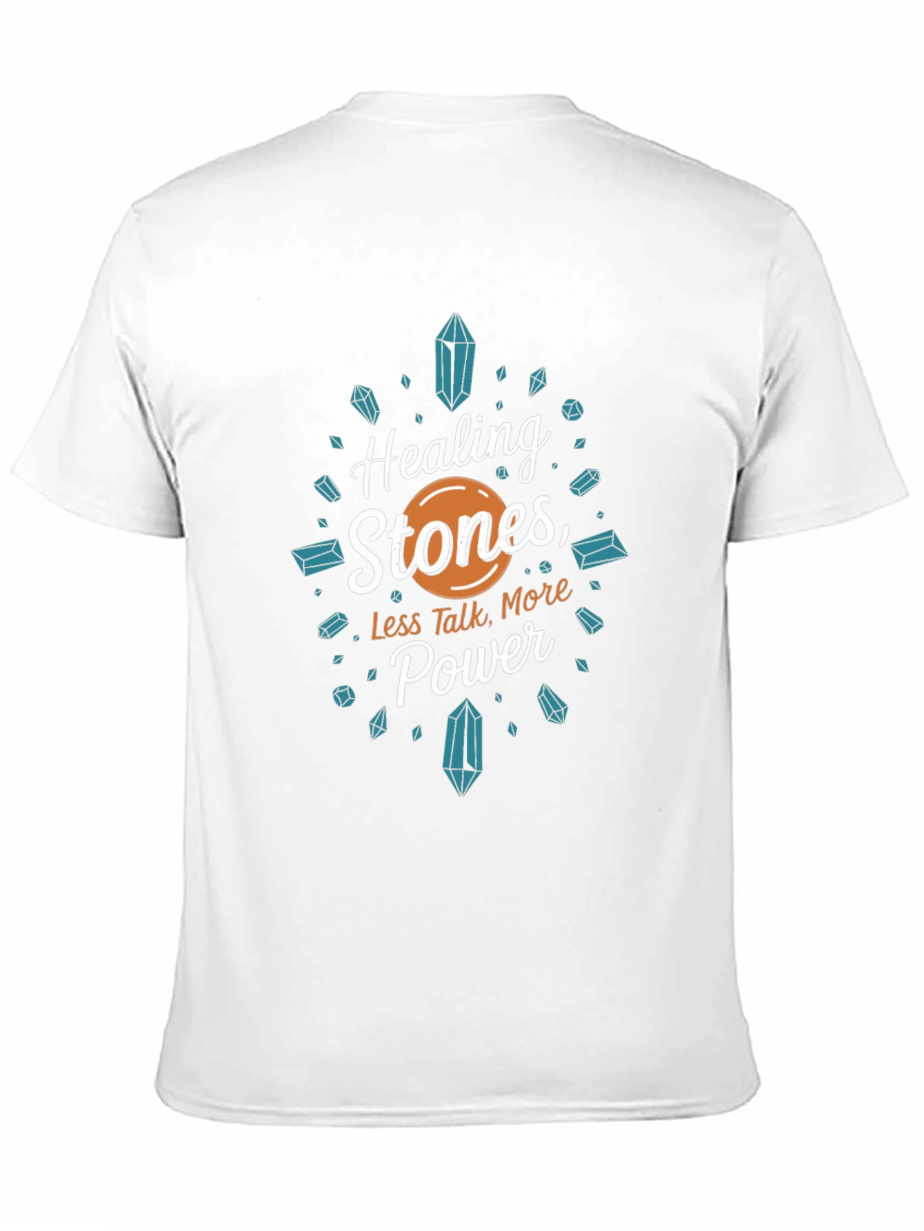 Healing Stones Power Tee - Black Graphic T-Shirt