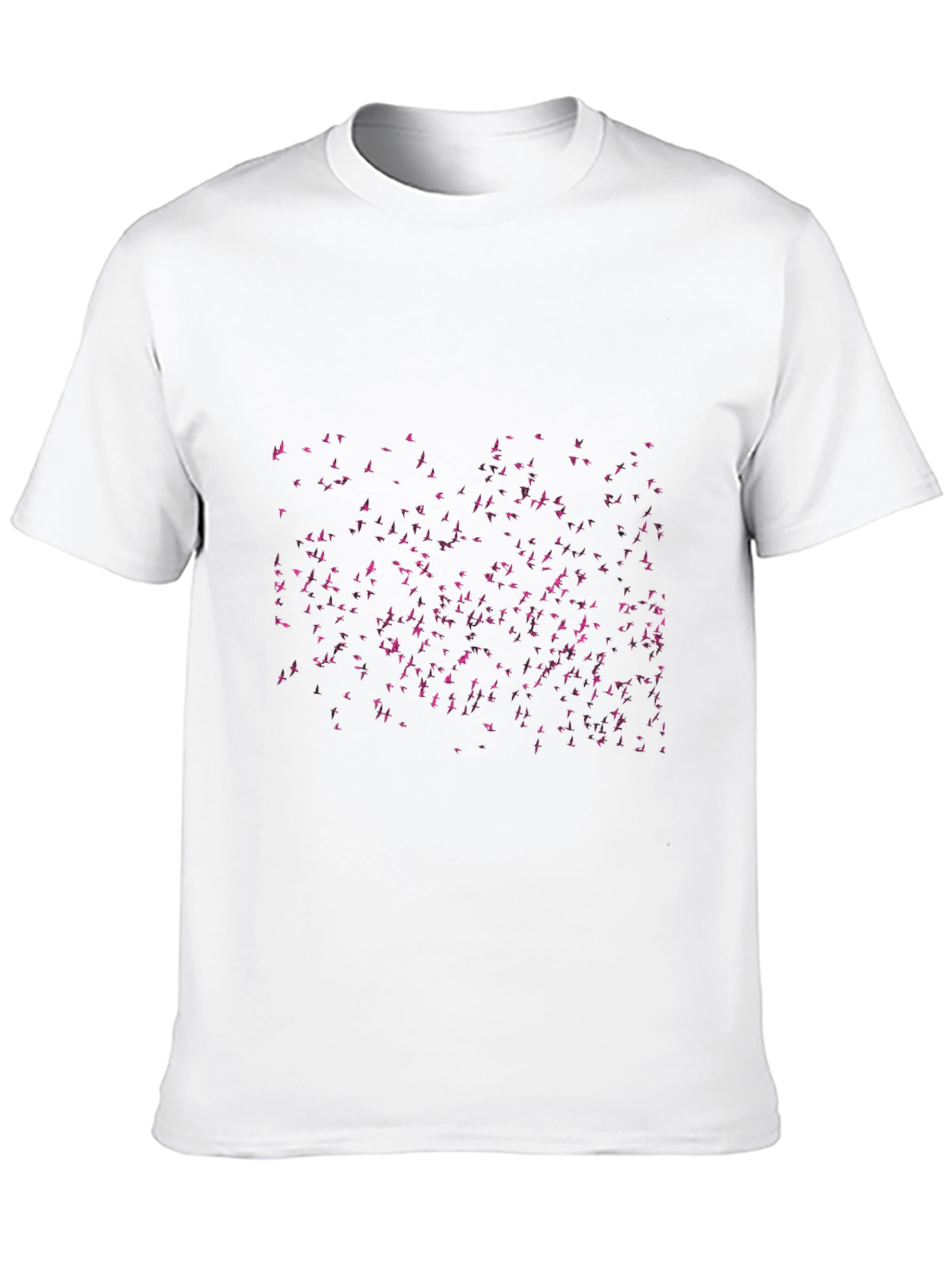 Flock Print Black T-Shirt