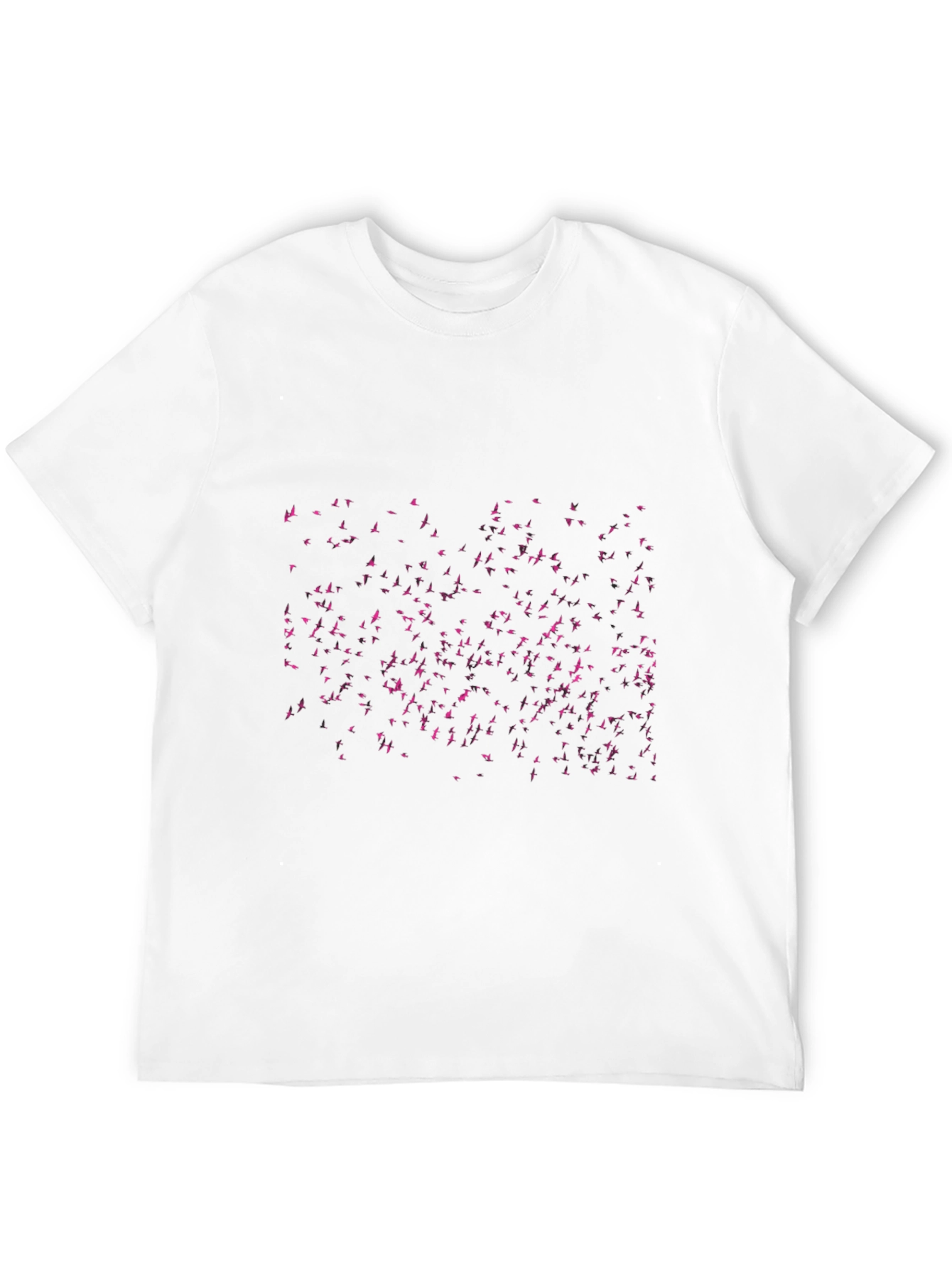 Flock Print Black T-Shirt