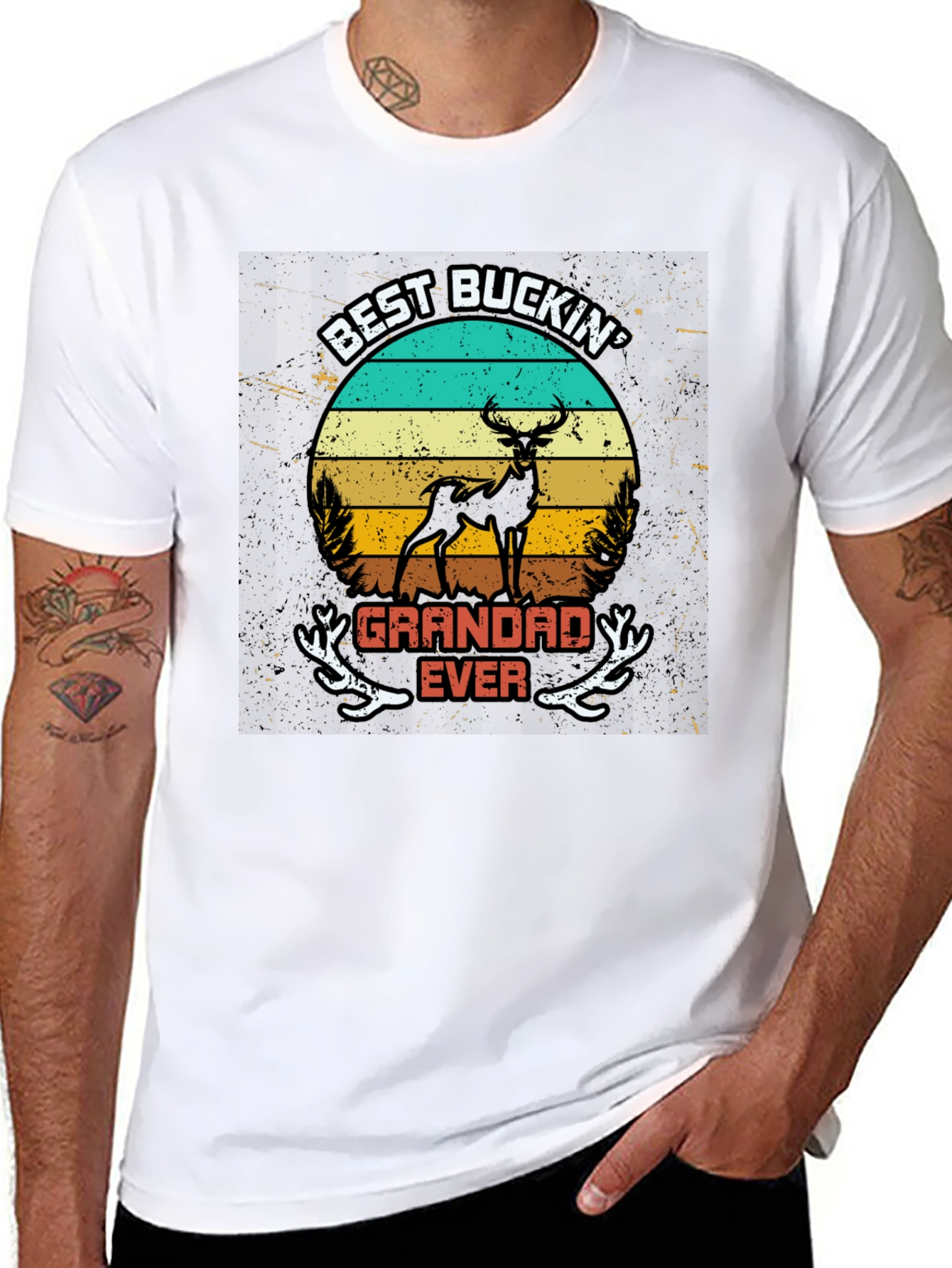 Best Buckin Grandad Ever T-Shirt
